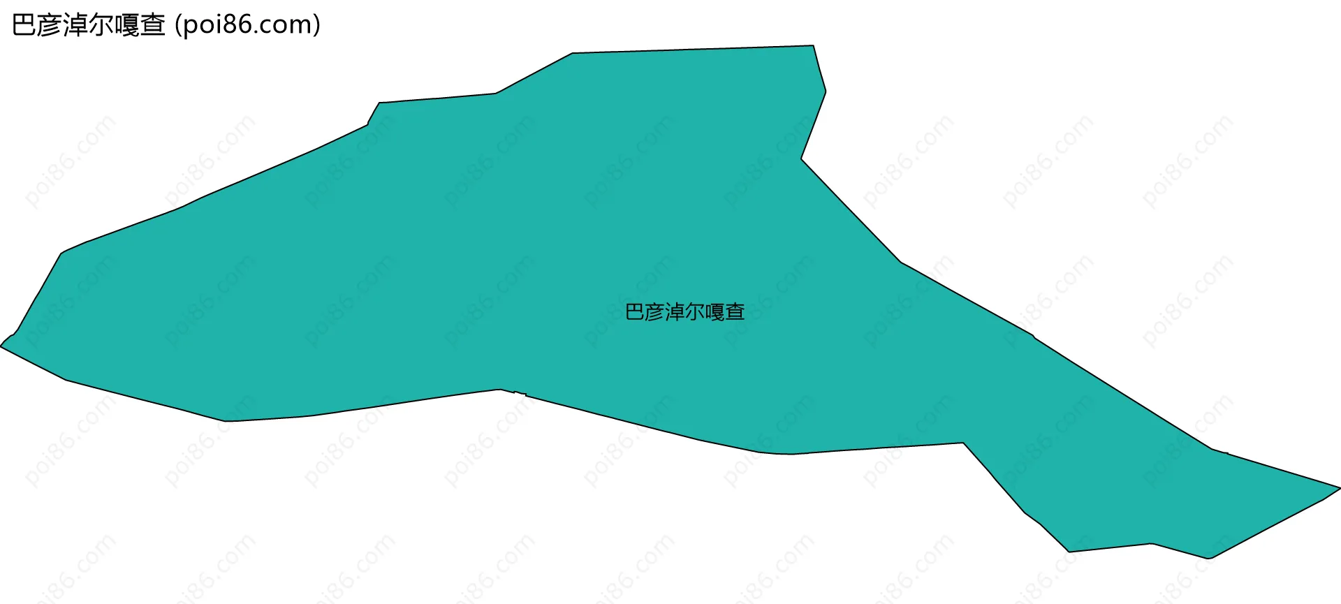 巴彦淖尔嘎查边界地图