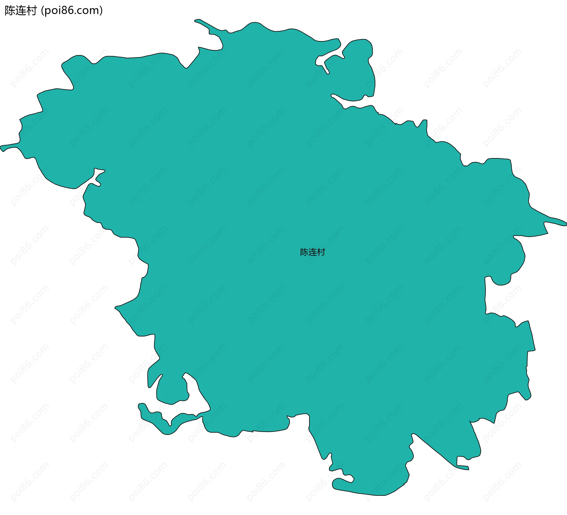 陈连村边界地图