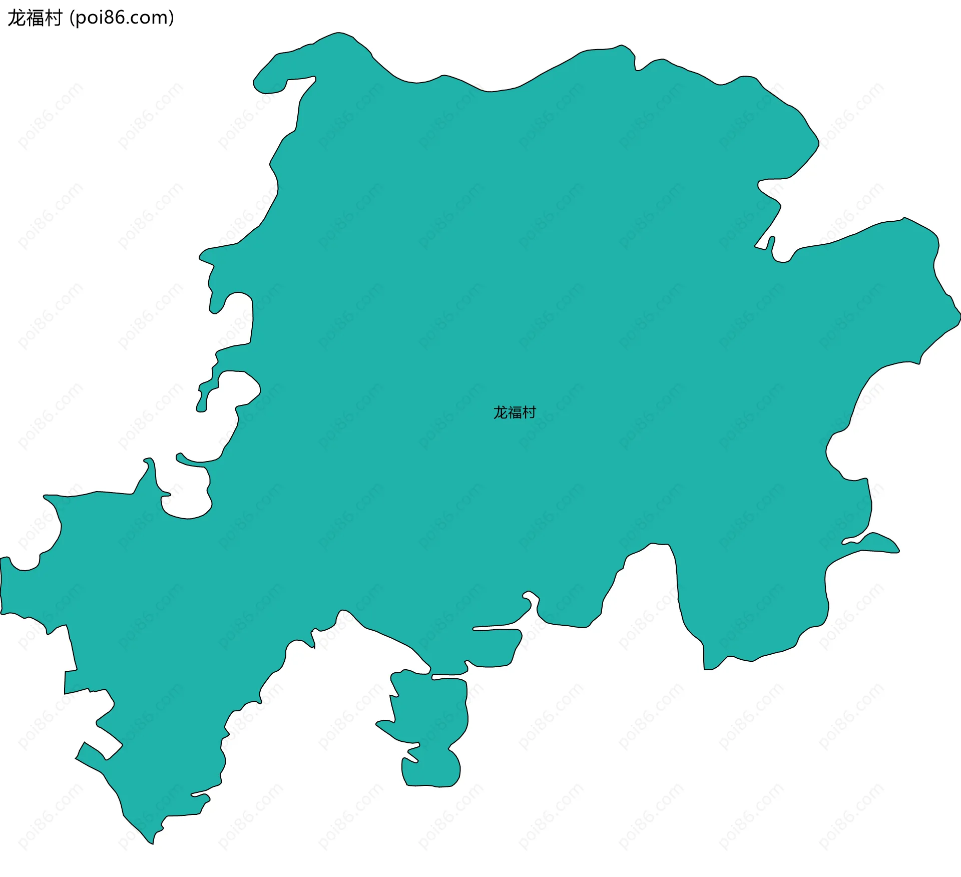 龙福村边界地图