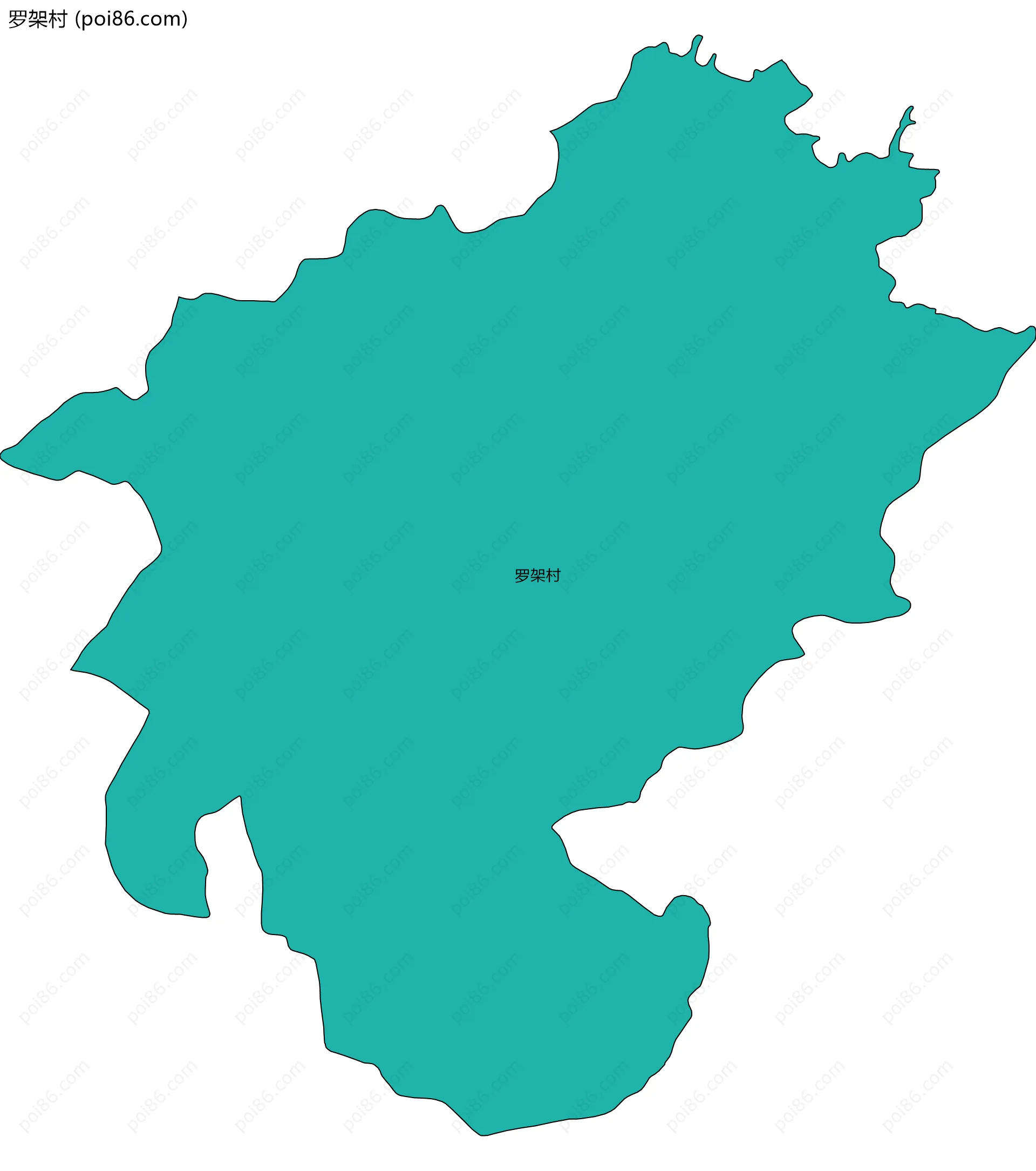 罗架村边界地图