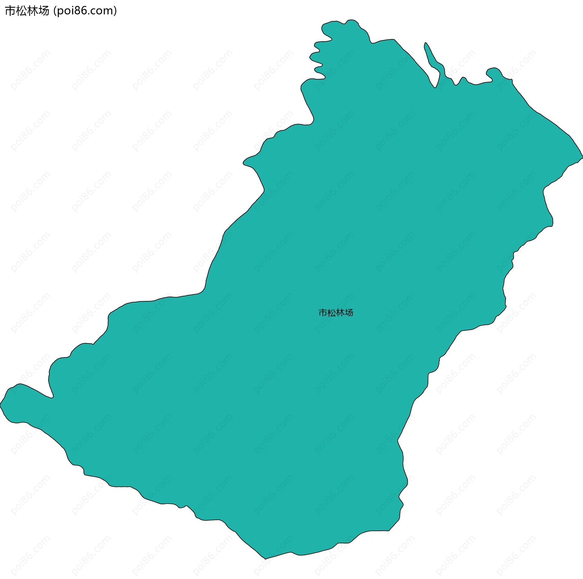 市松林场边界地图