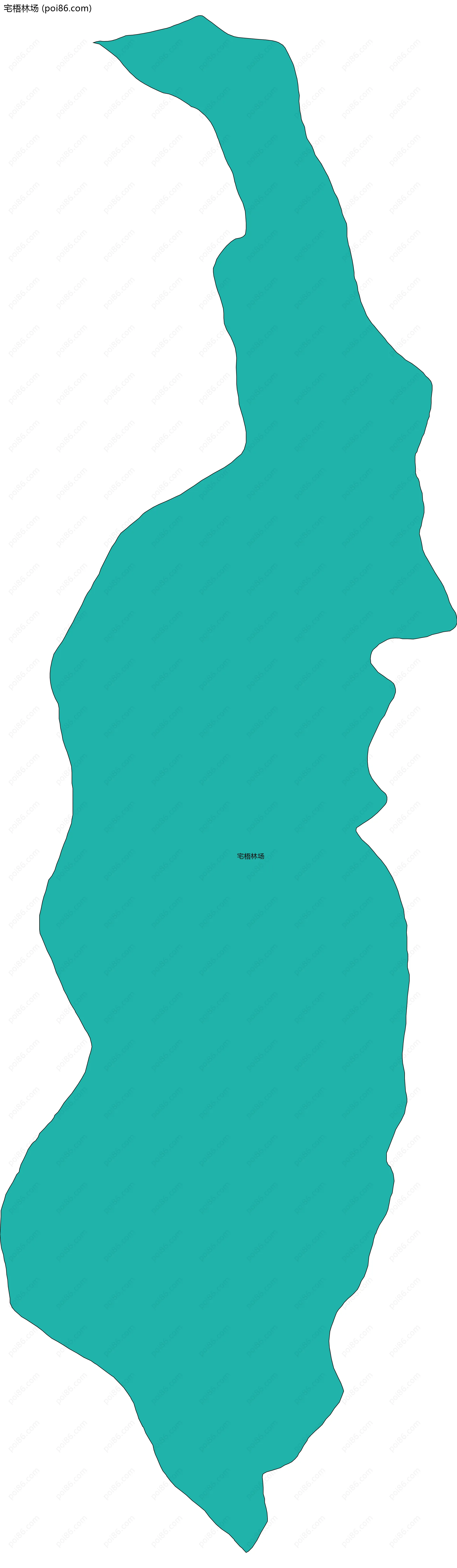 宅梧林场边界地图