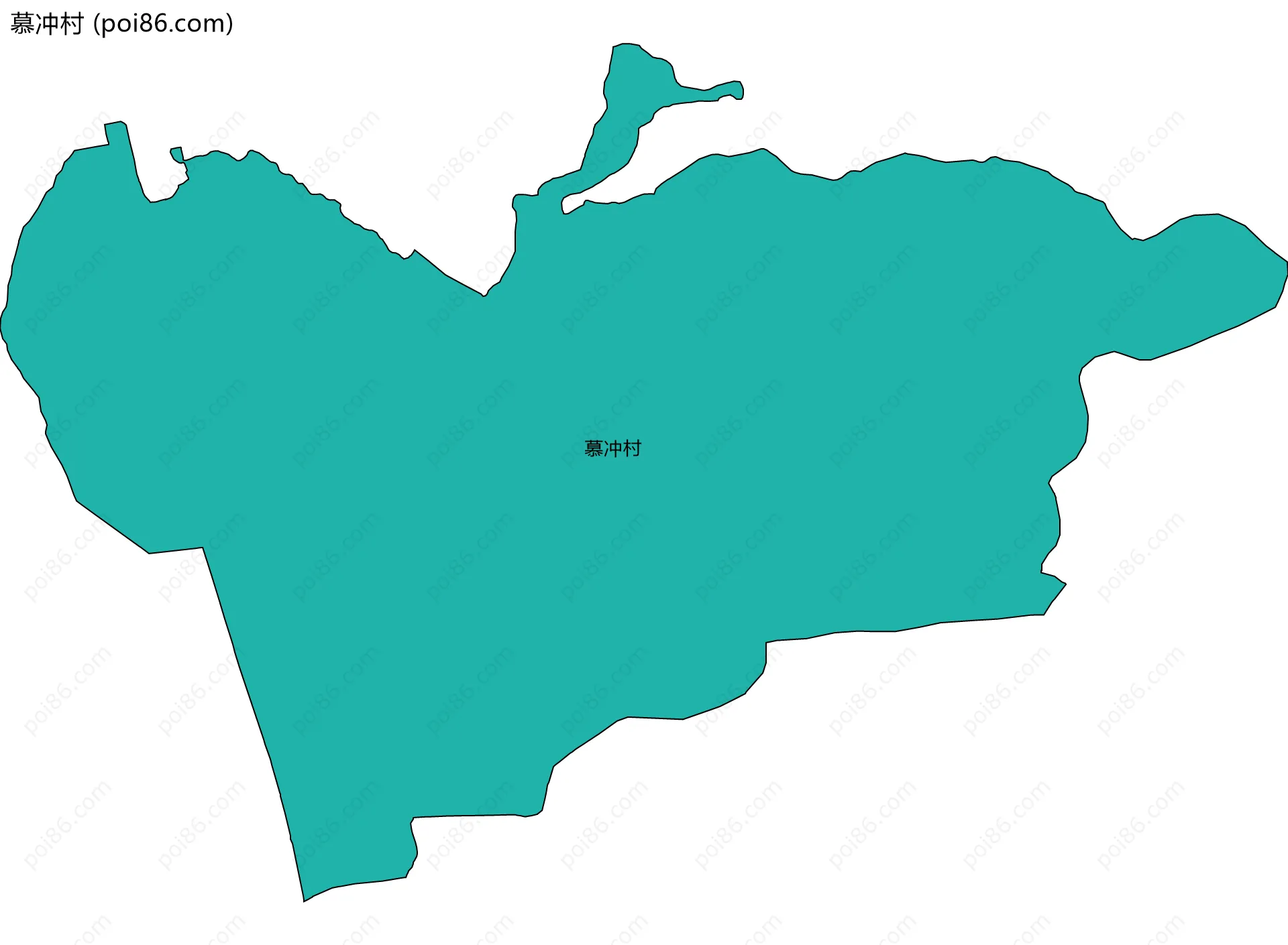 慕冲村边界地图