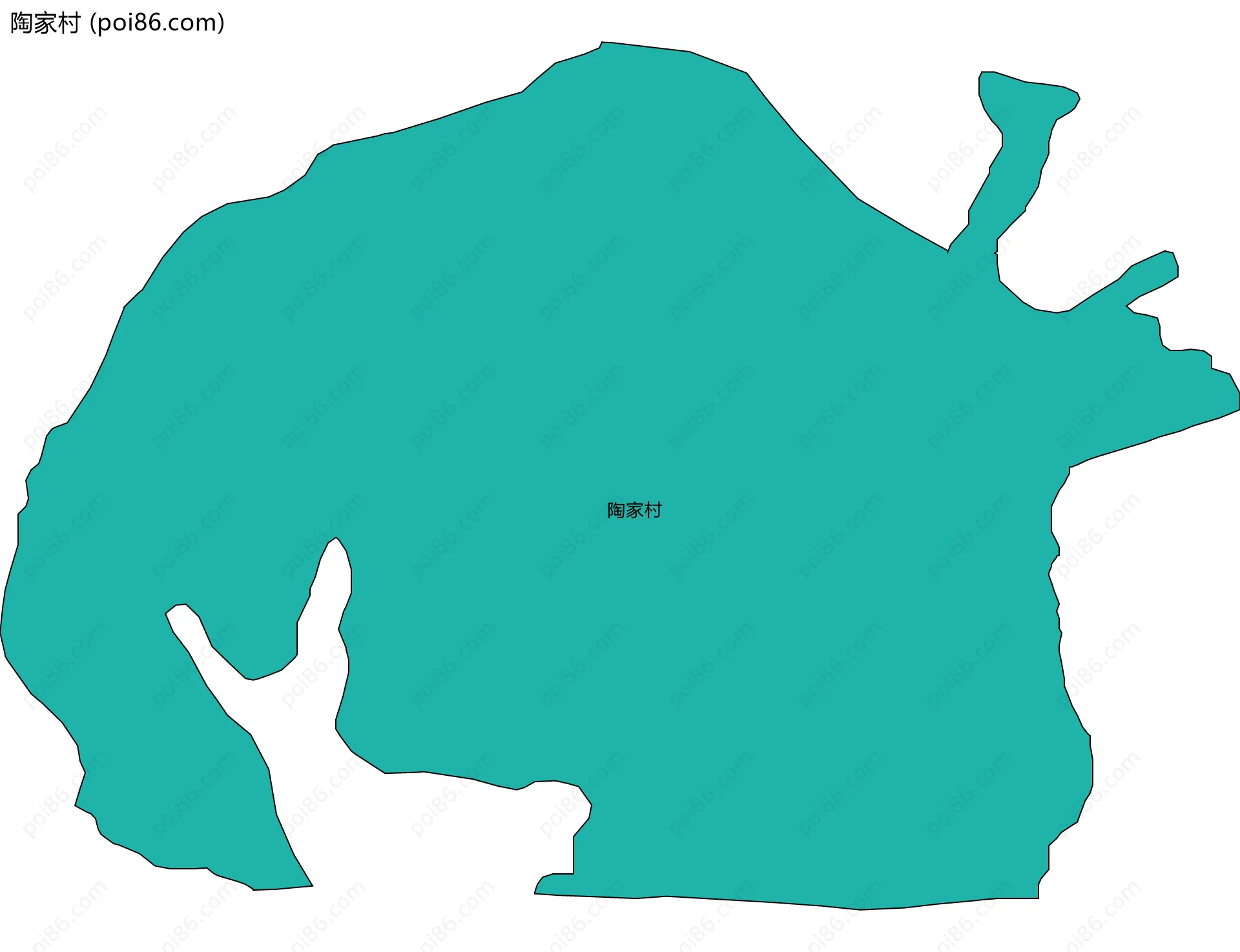 陶家村边界地图