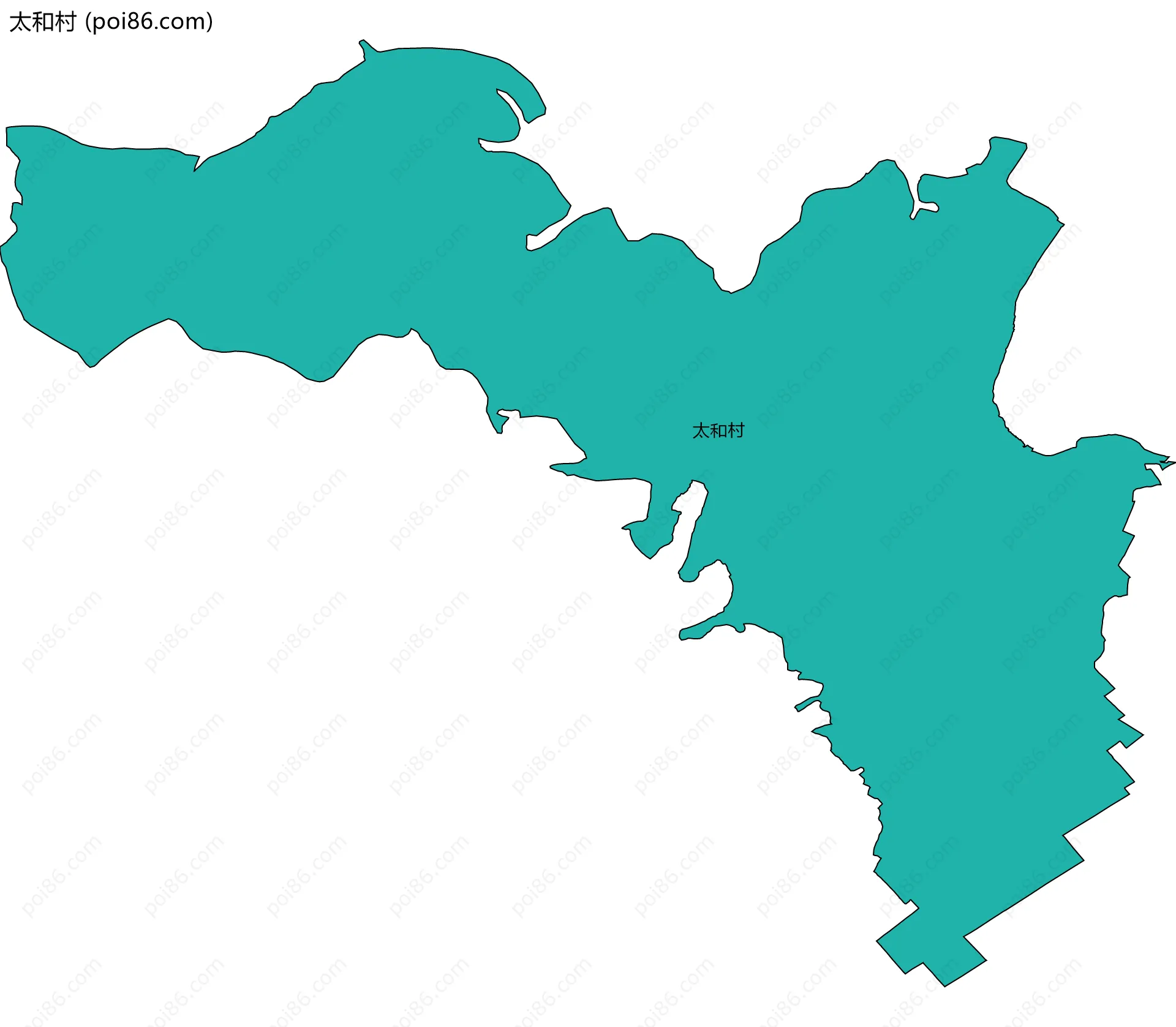 太和村边界地图