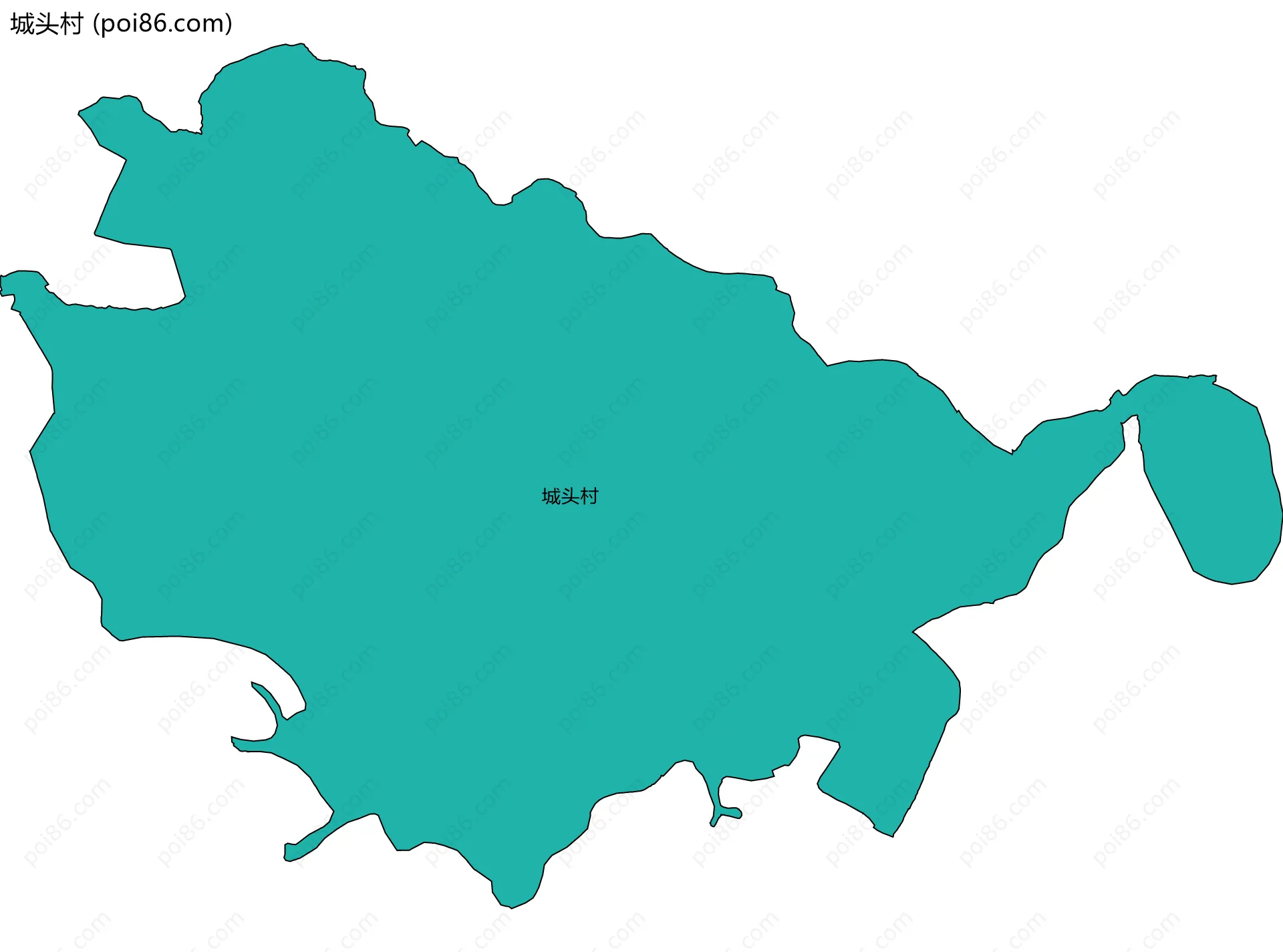 城头村边界地图