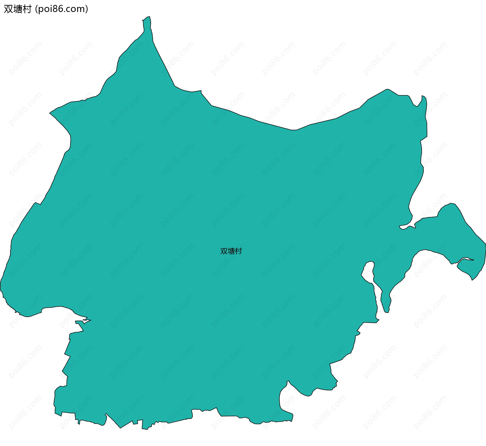 双塘村边界地图