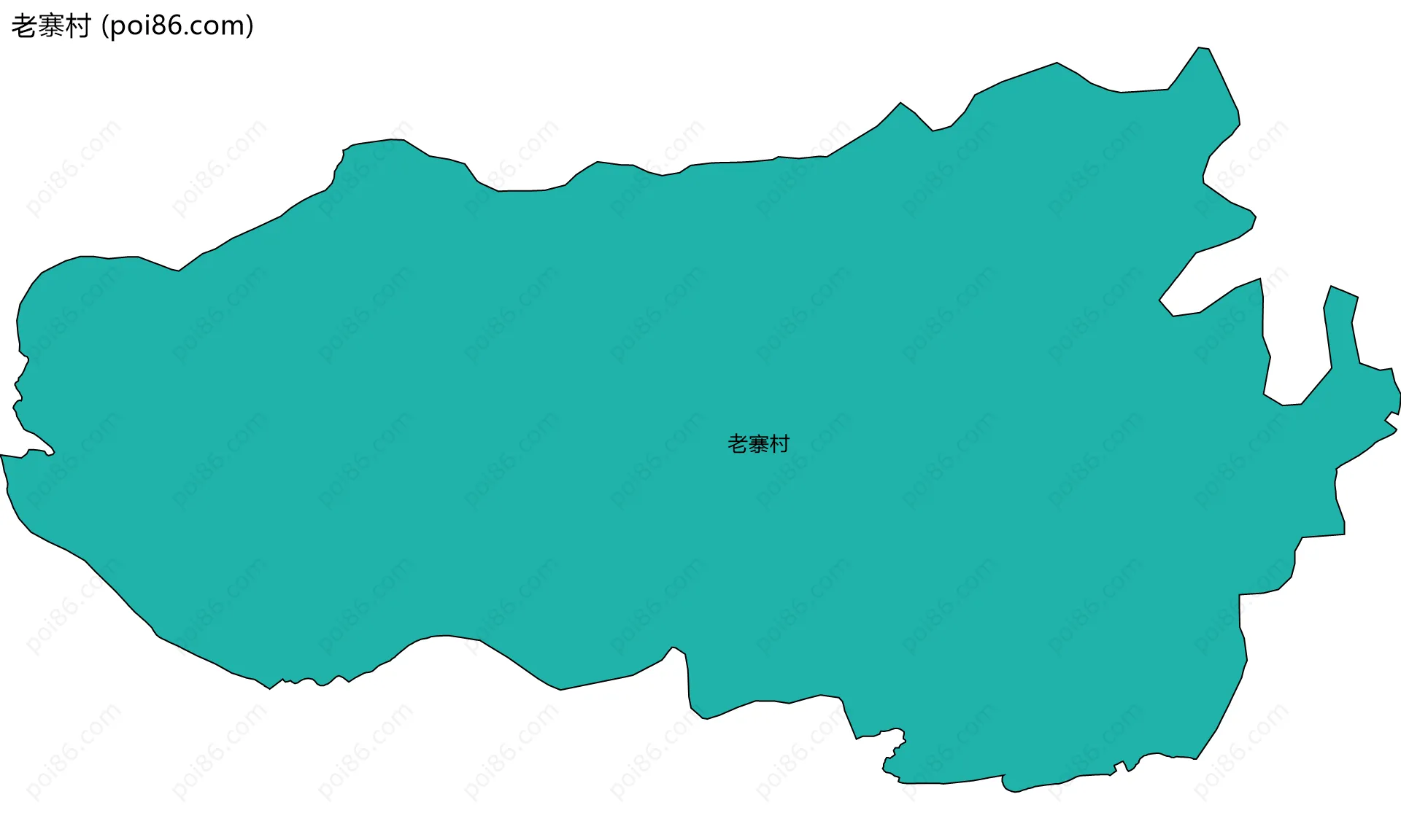 老寨村边界地图