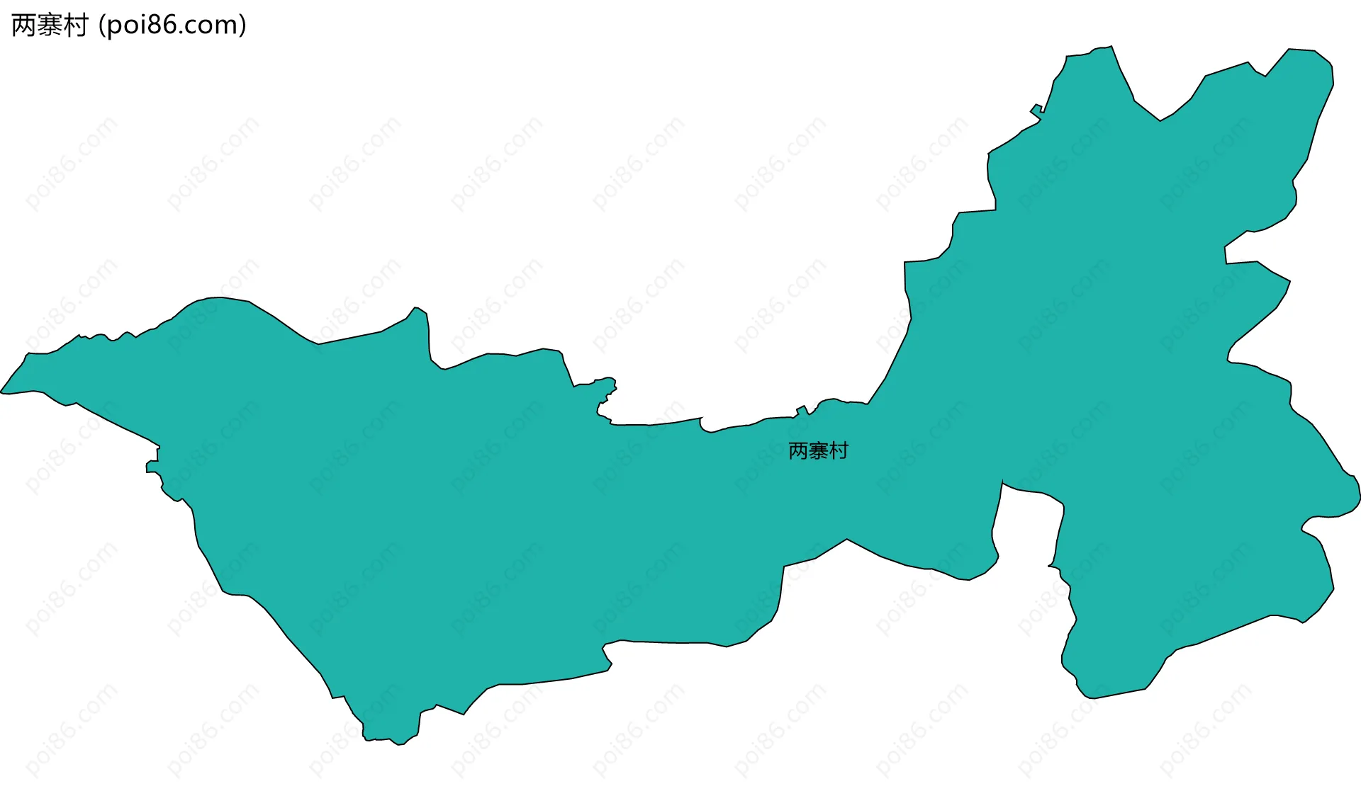 两寨村边界地图