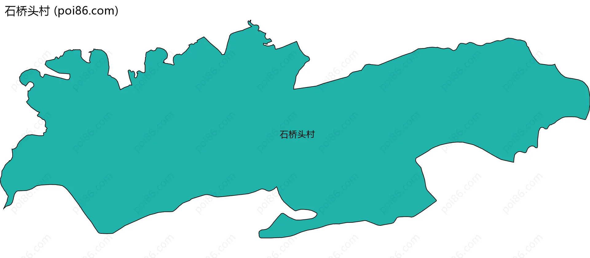 石桥头村边界地图