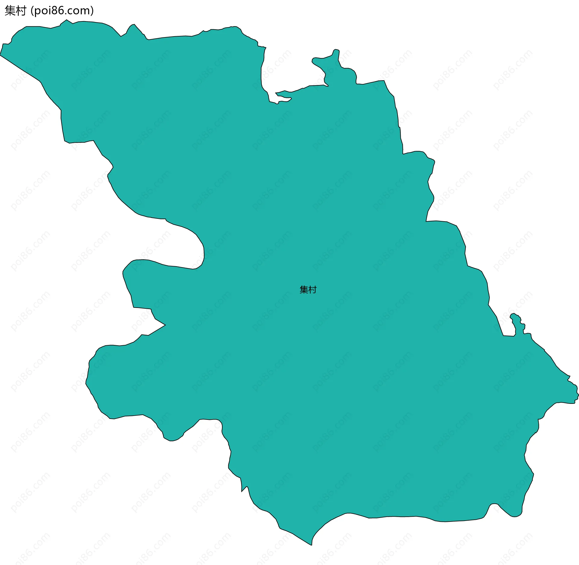 集村边界地图
