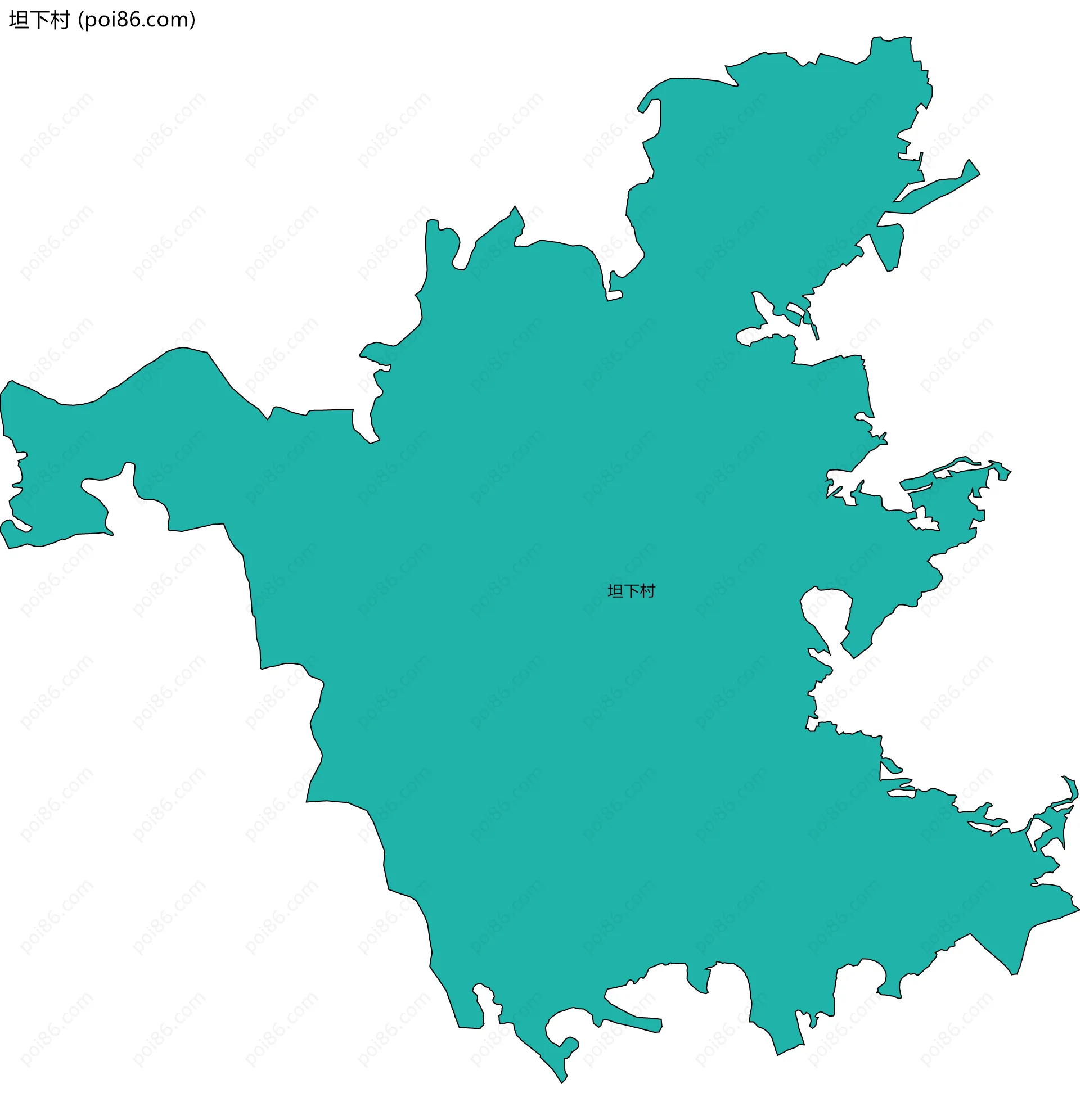 坦下村边界地图