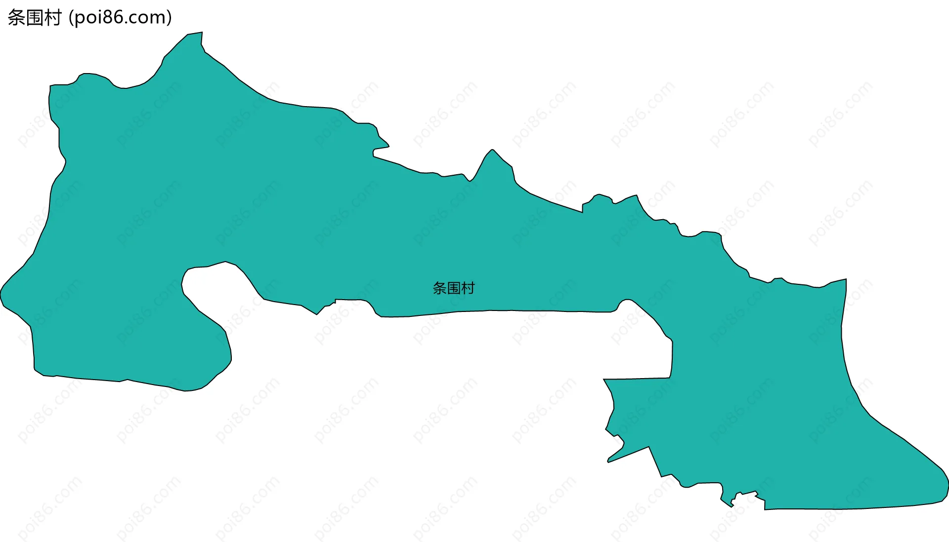 条围村边界地图