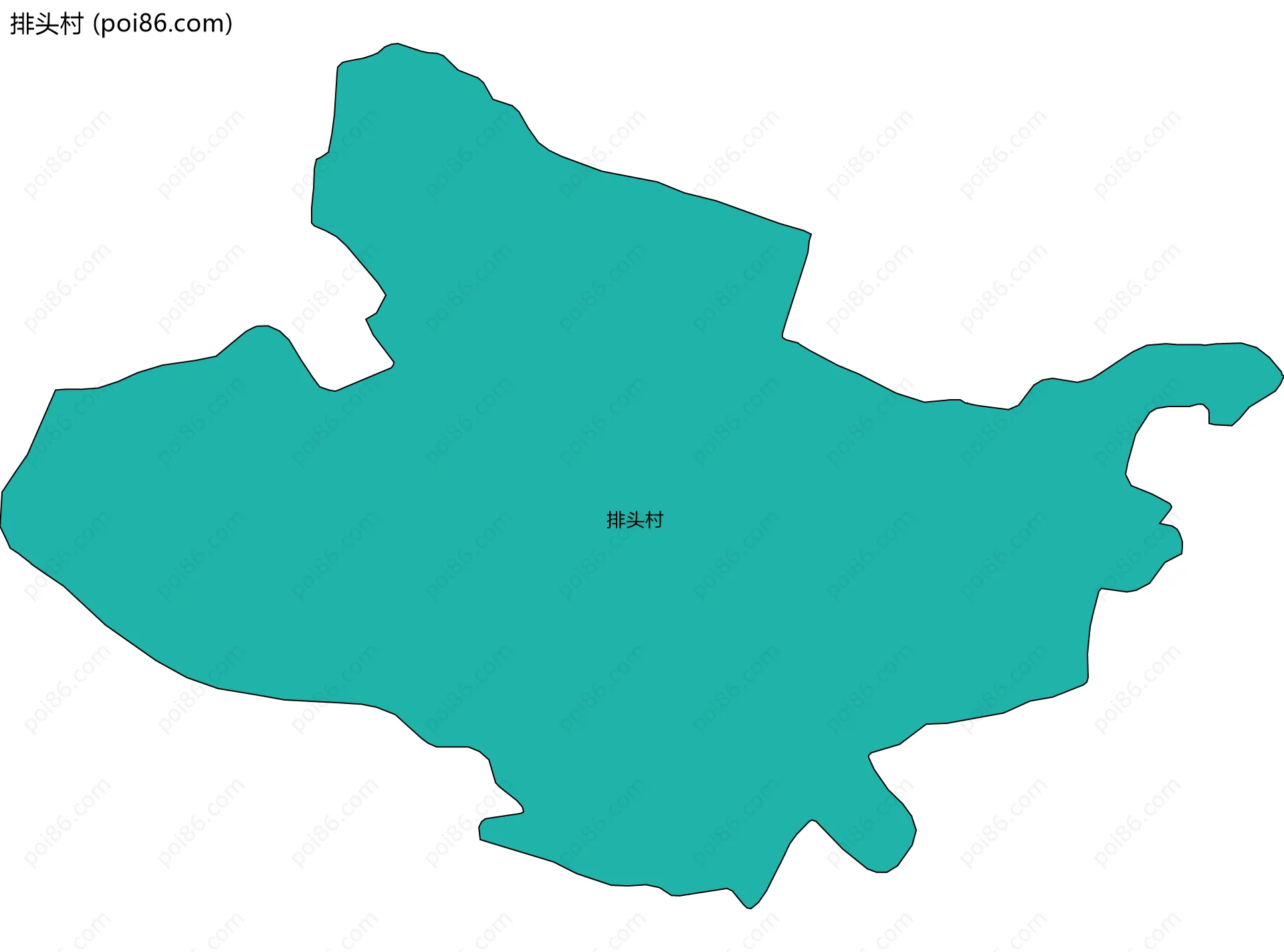 排头村边界地图