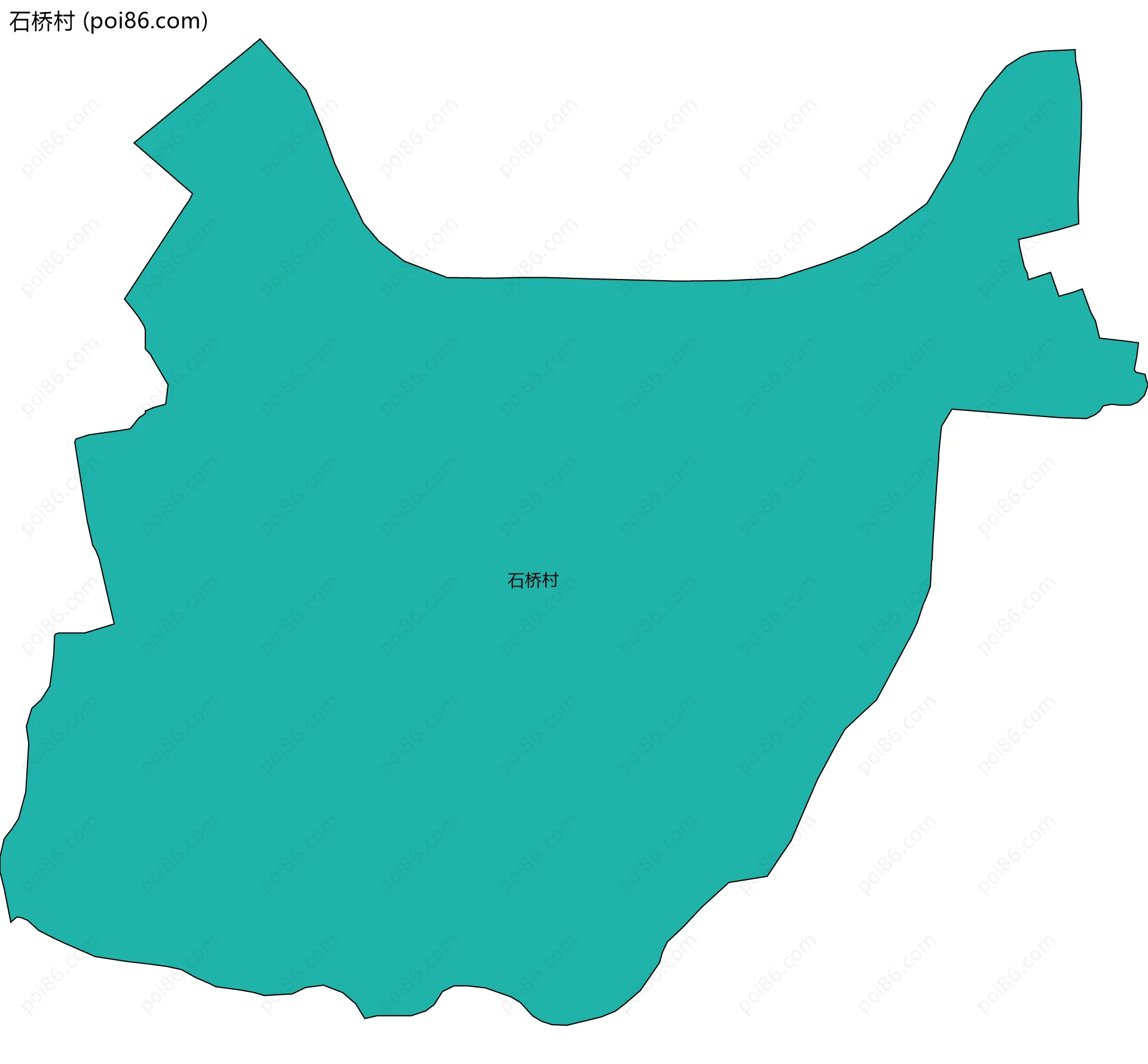 石桥村边界地图