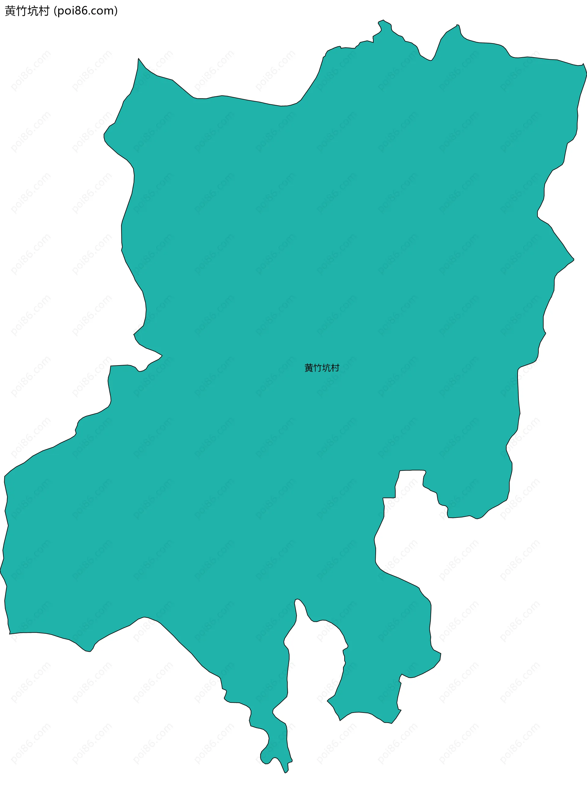 黄竹坑村边界地图