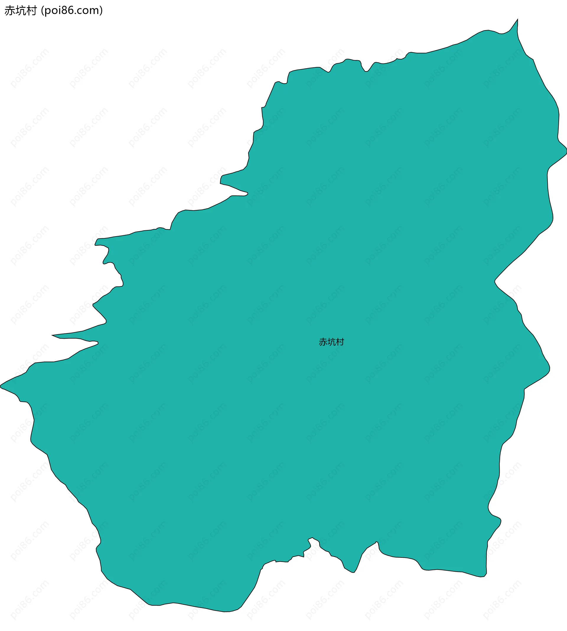 赤坑村边界地图