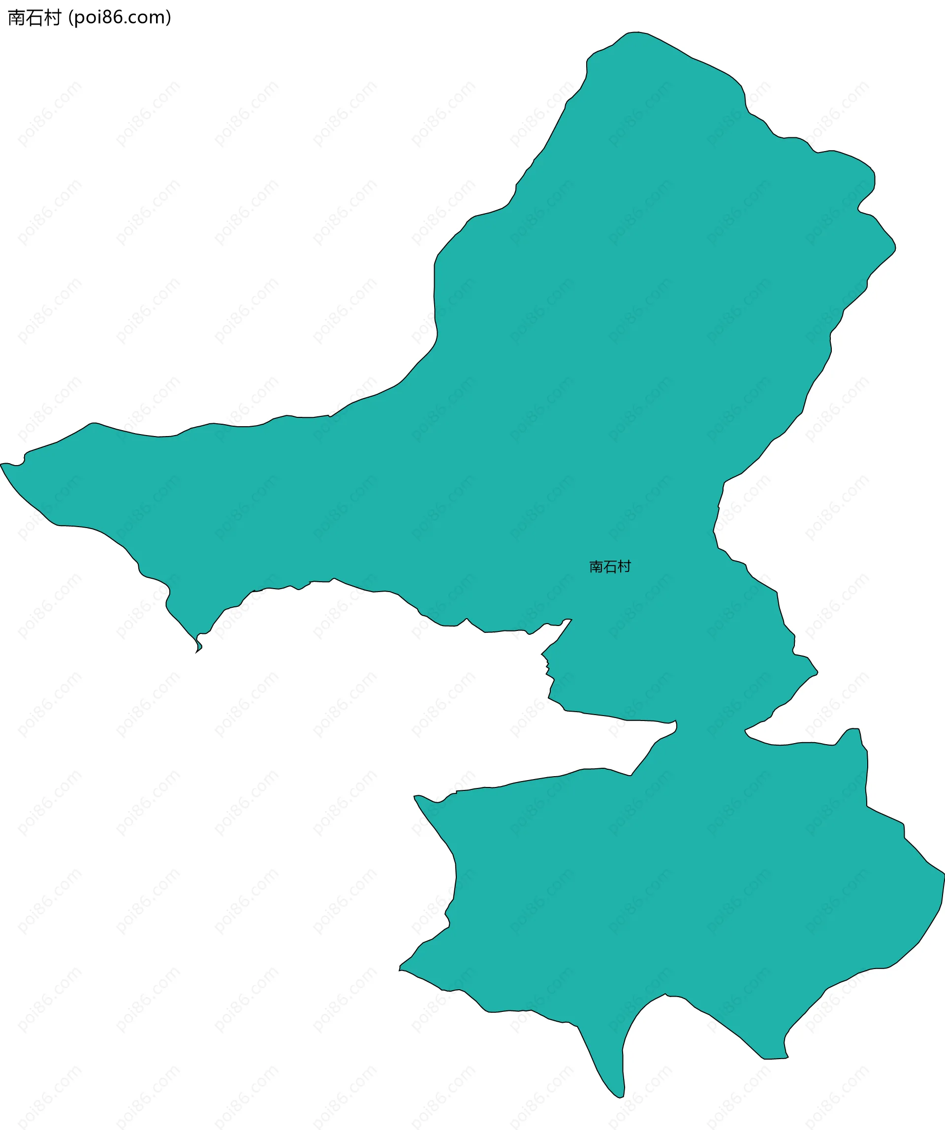 南石村边界地图