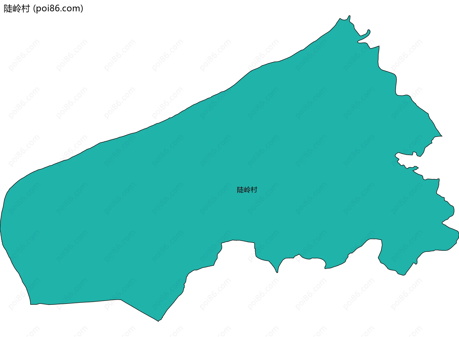 陡岭村边界地图