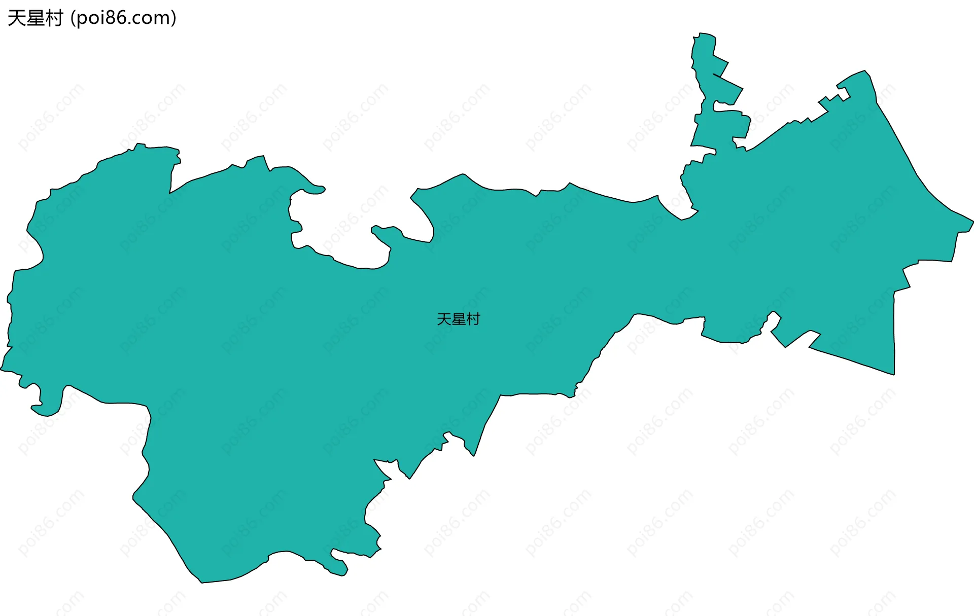 天星村边界地图