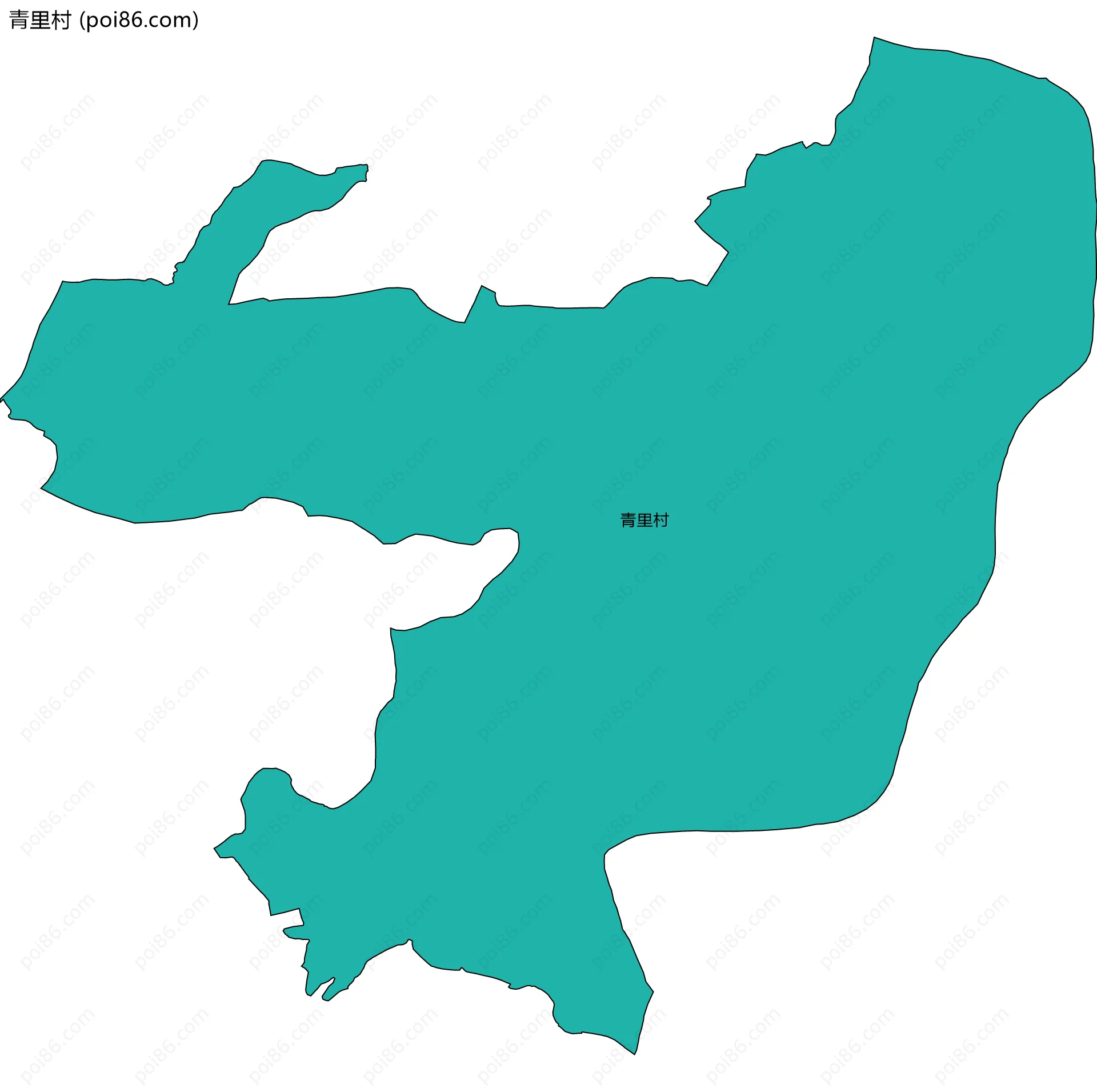 青里村边界地图