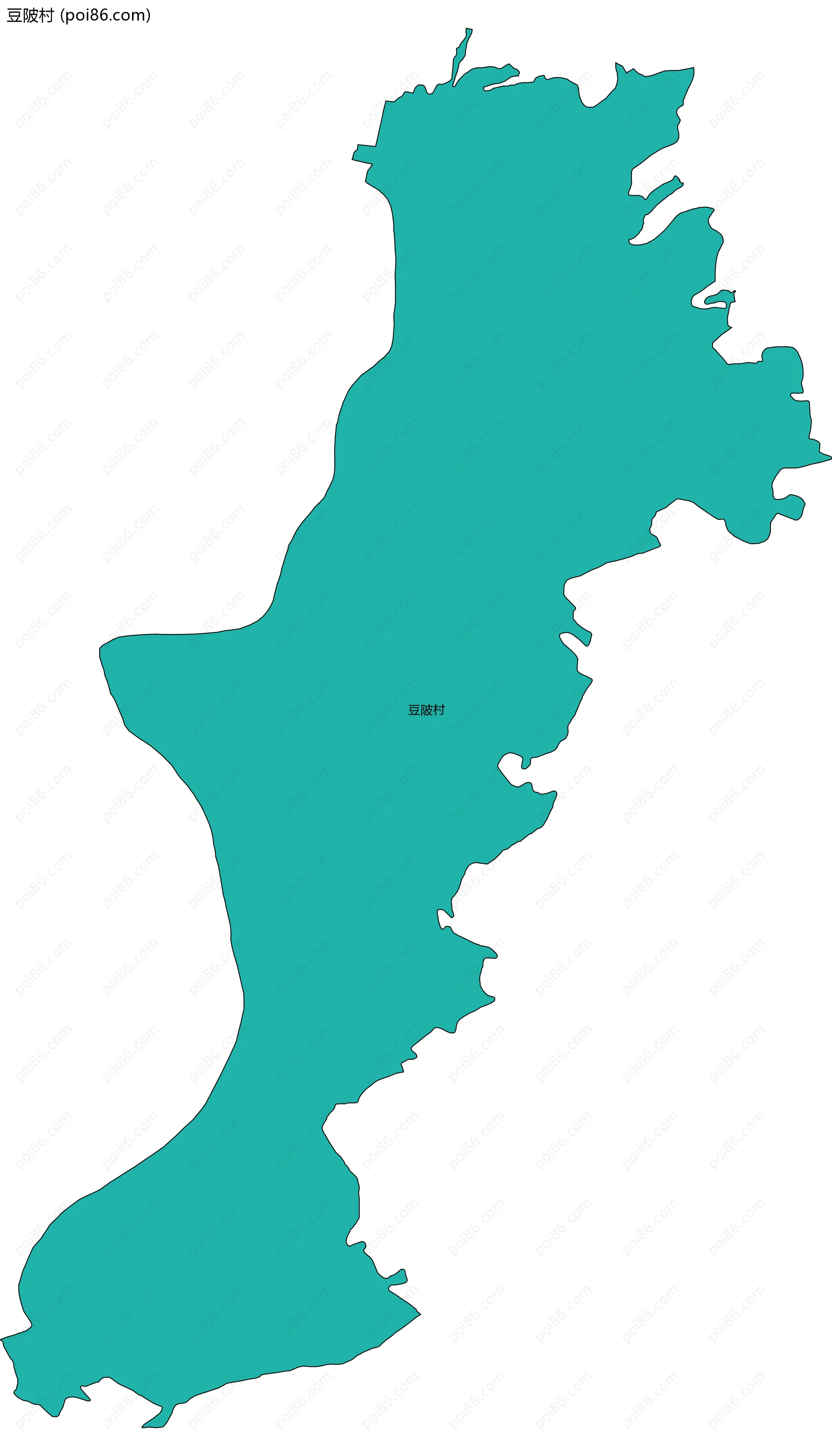 豆陂村边界地图