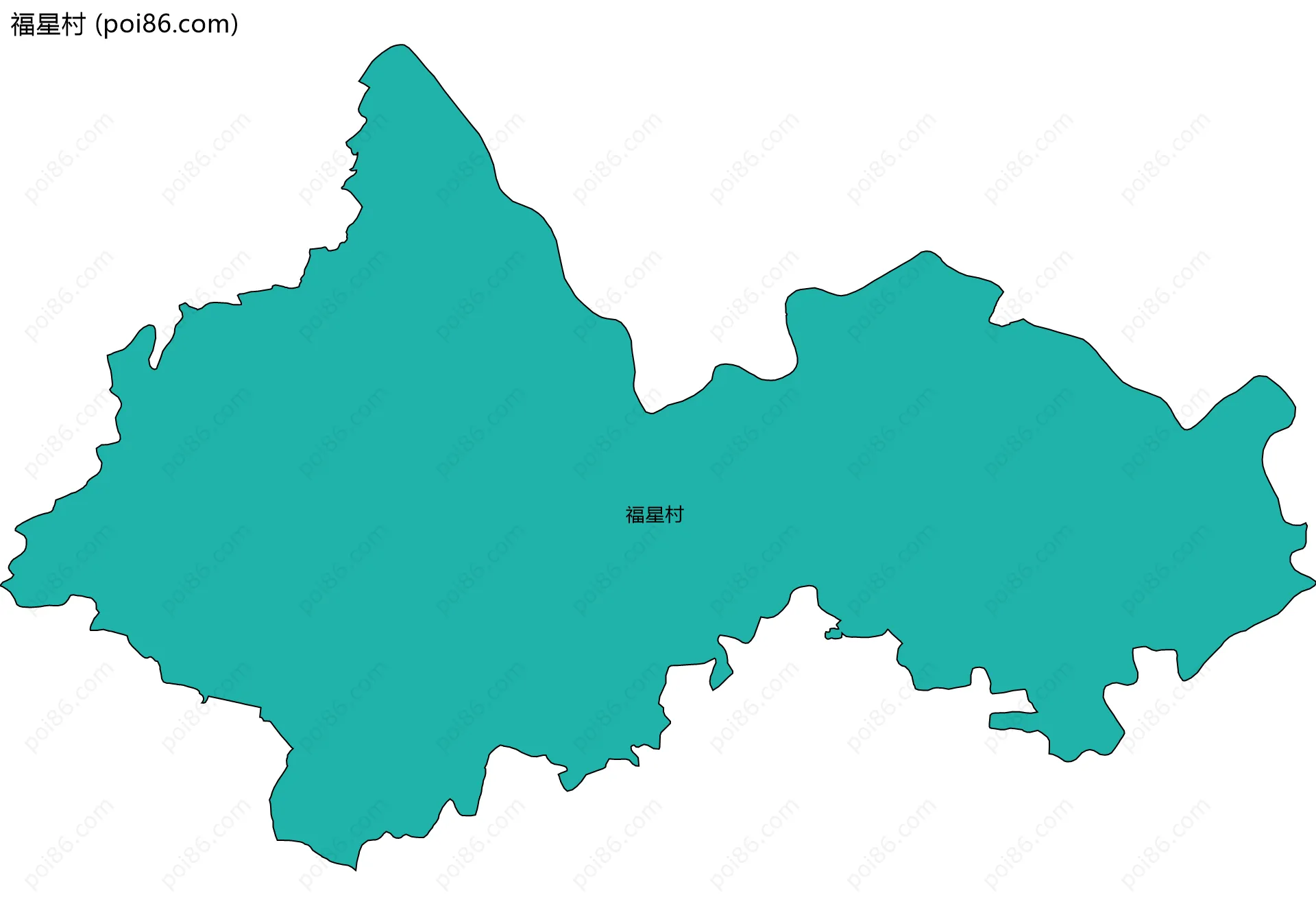 福星村边界地图