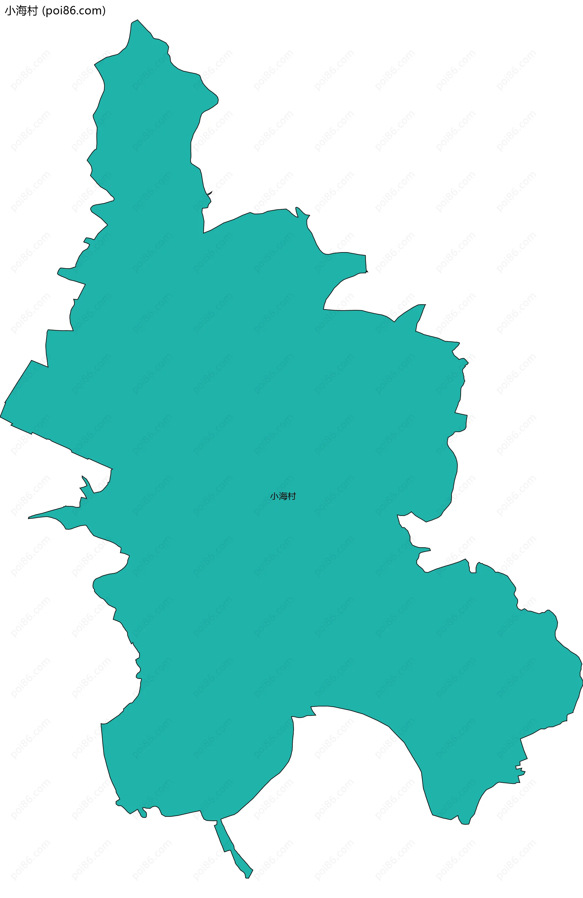小海村边界地图