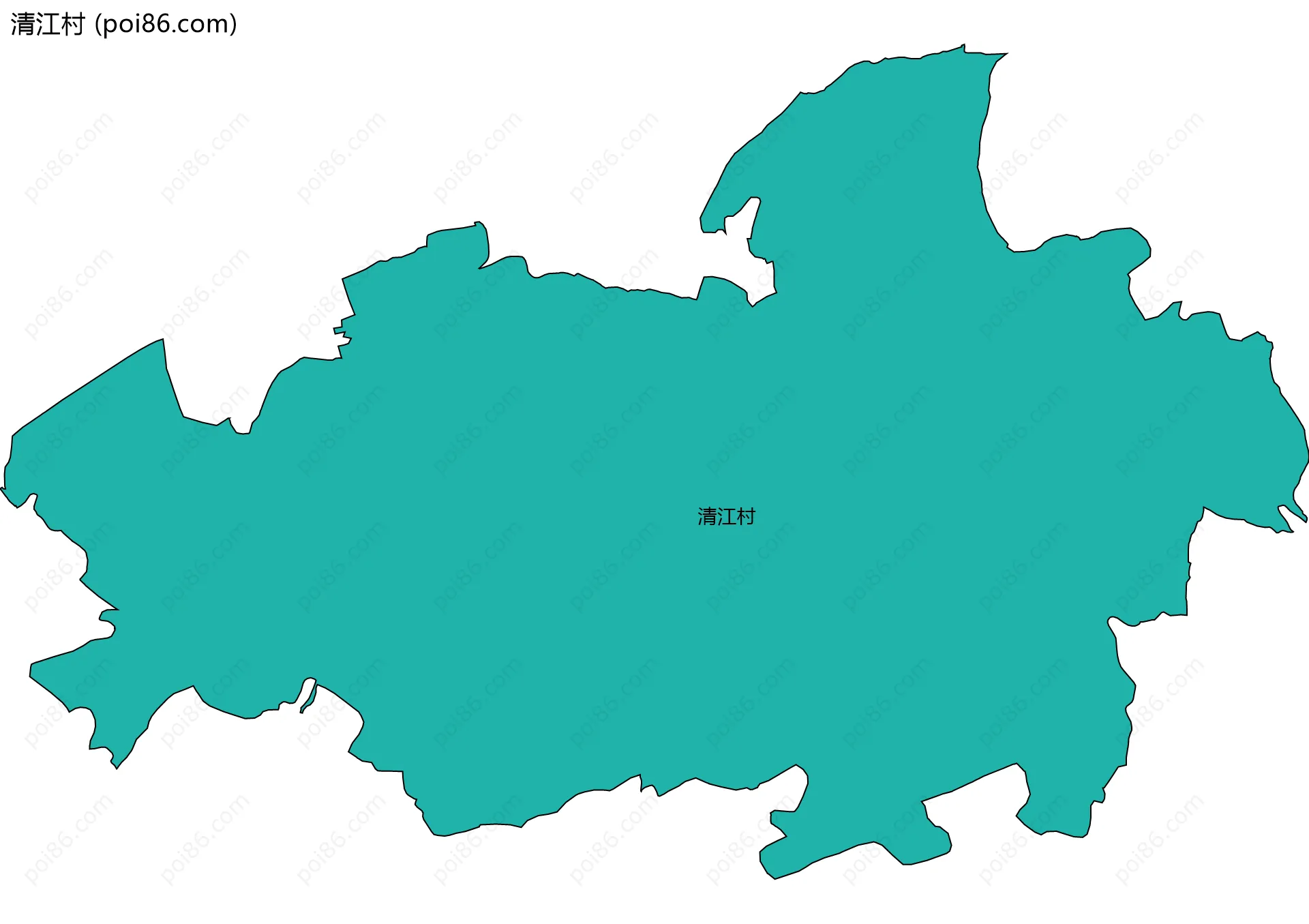 清江村边界地图