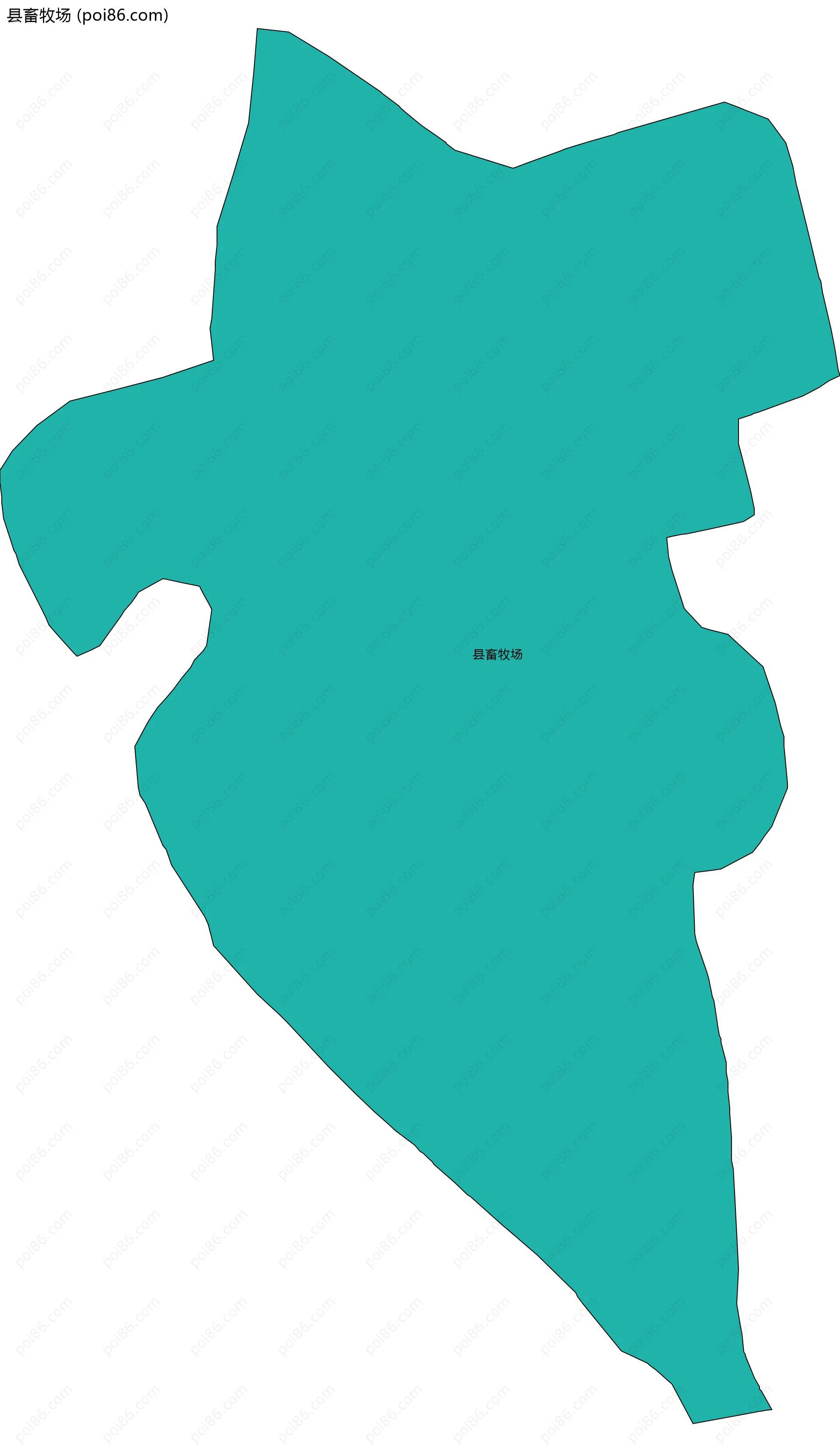 县畜牧场边界地图