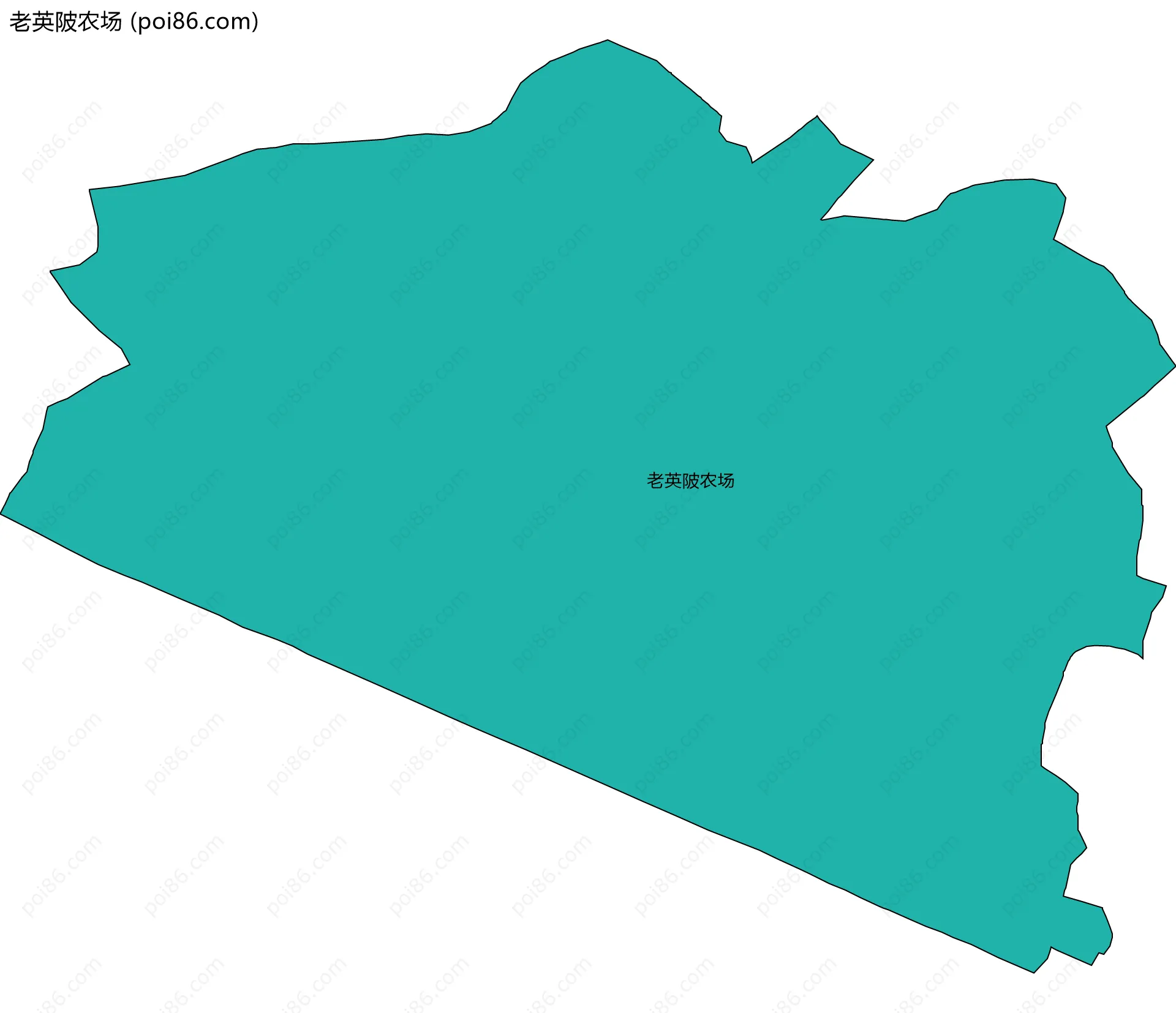 老英陂农场边界地图