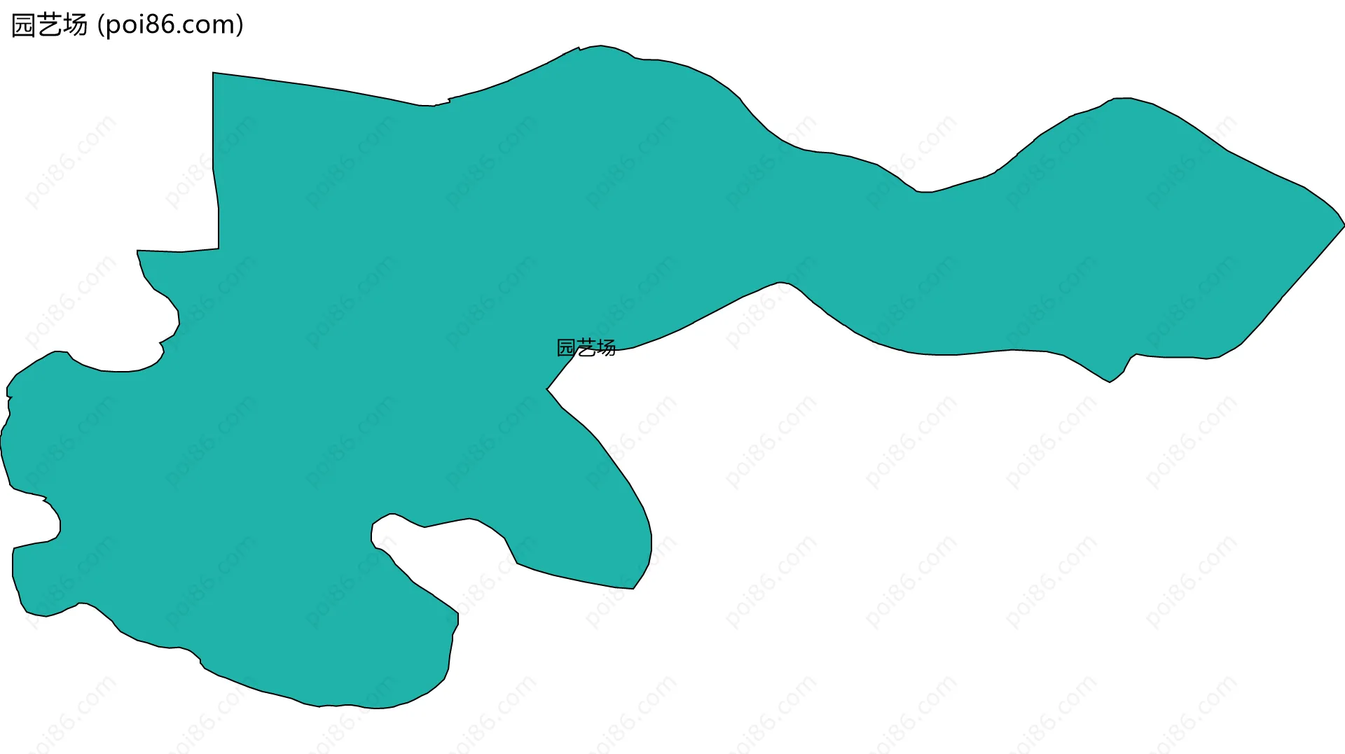 园艺场边界地图