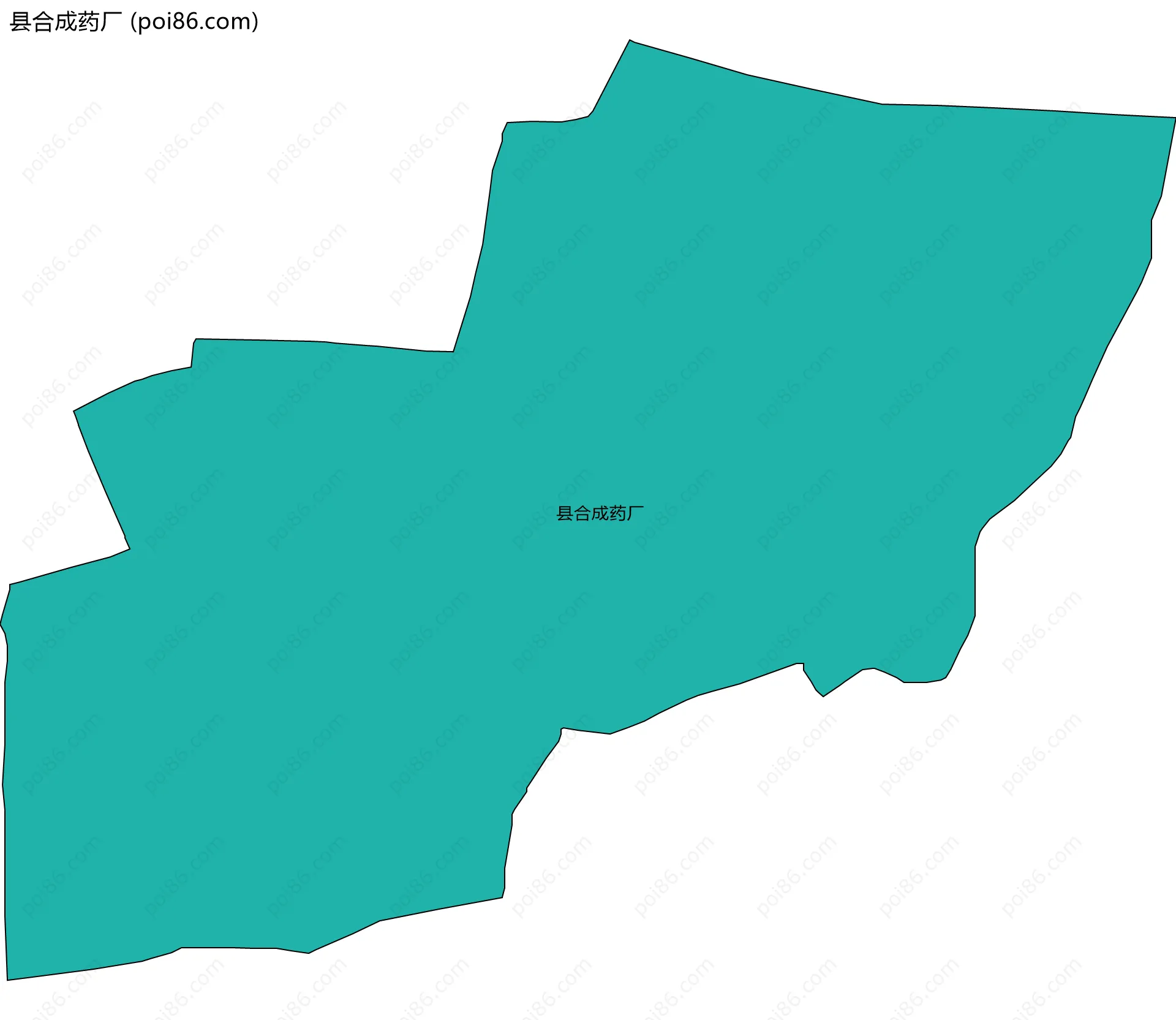 县合成药厂边界地图
