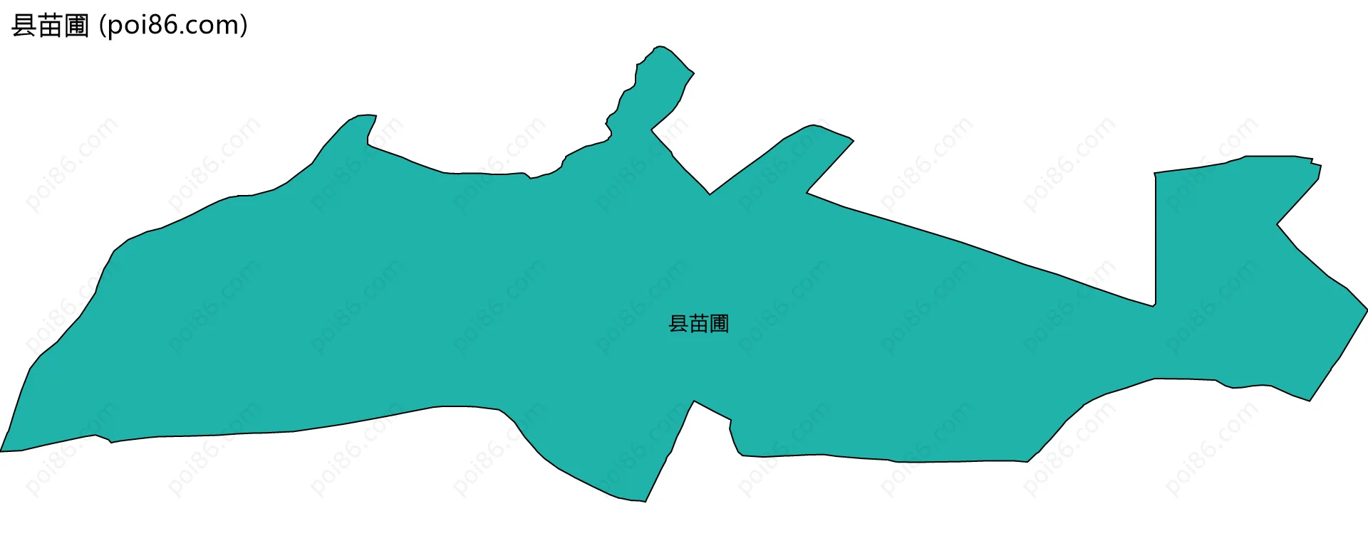 县苗圃边界地图