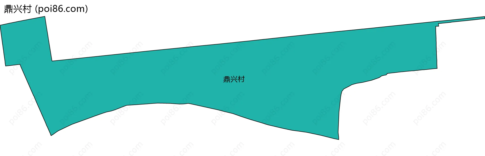 鼎兴村边界地图