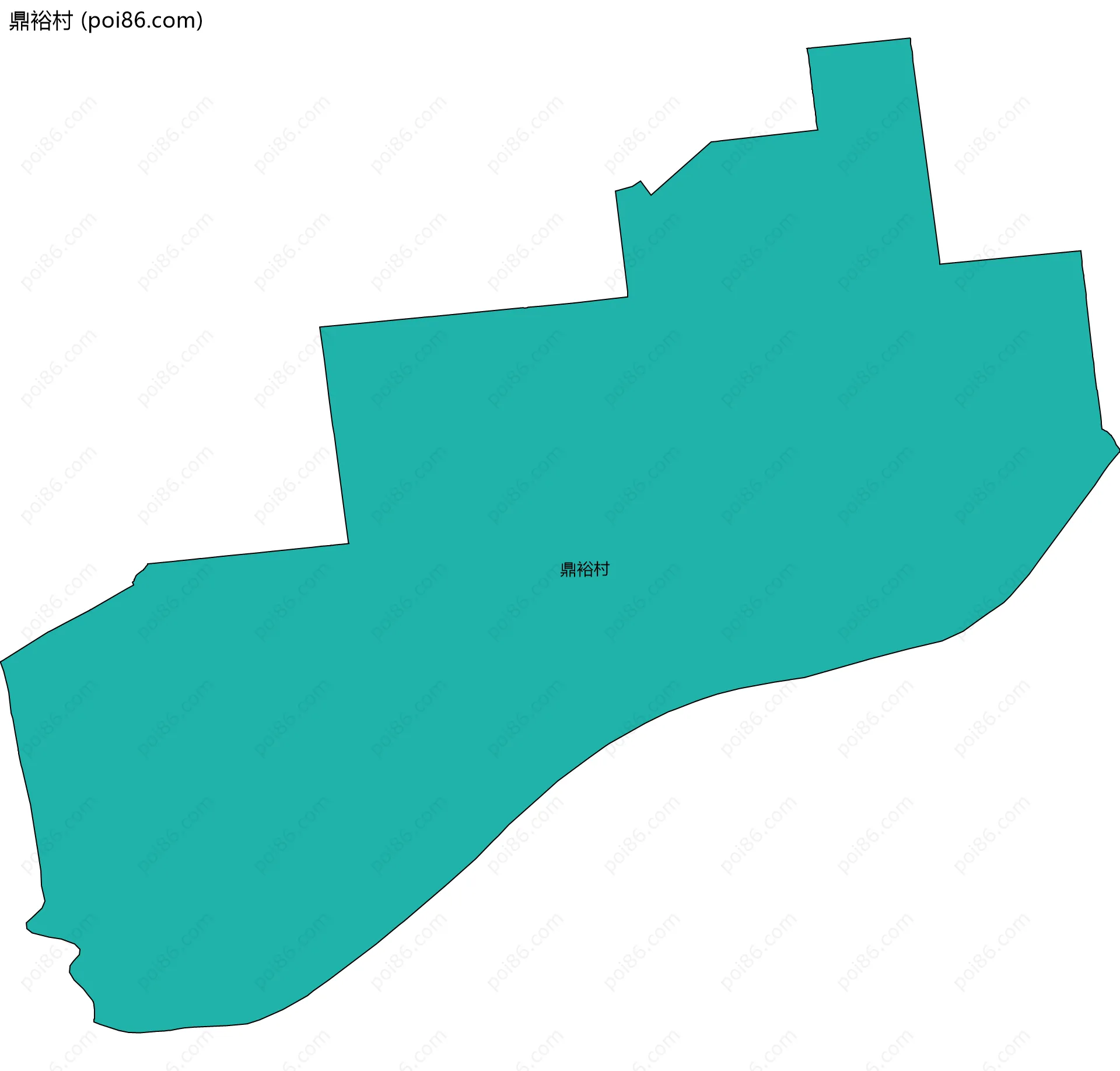 鼎裕村边界地图
