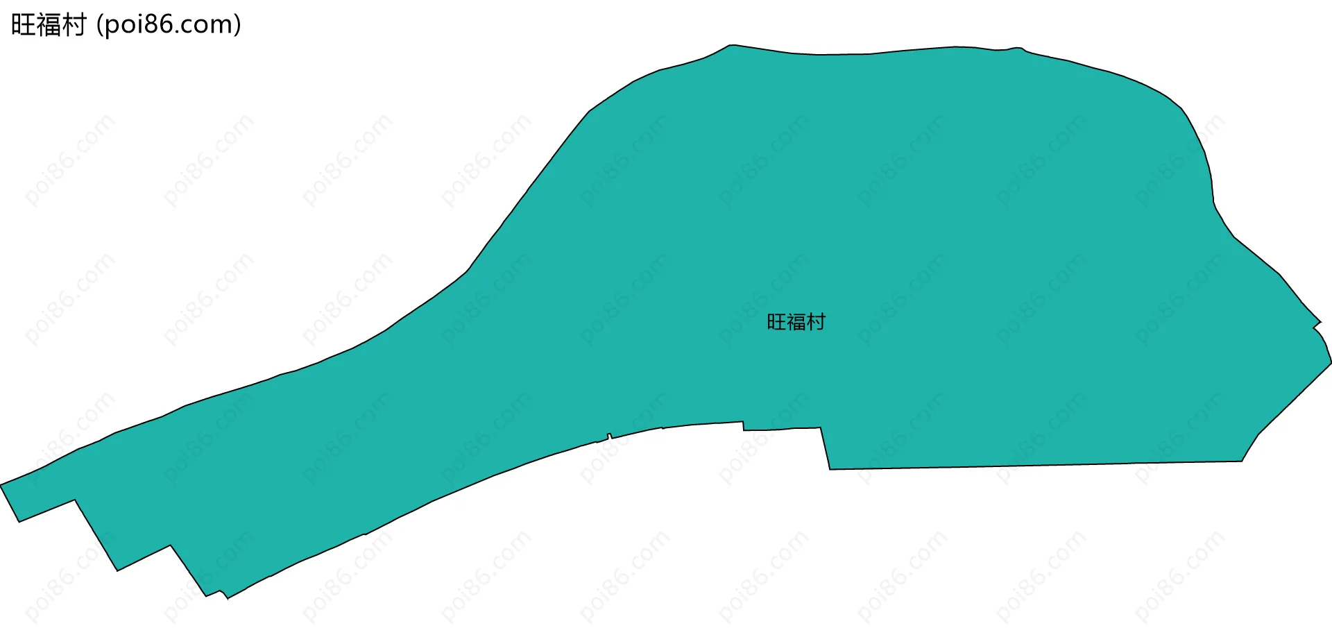 旺福村边界地图