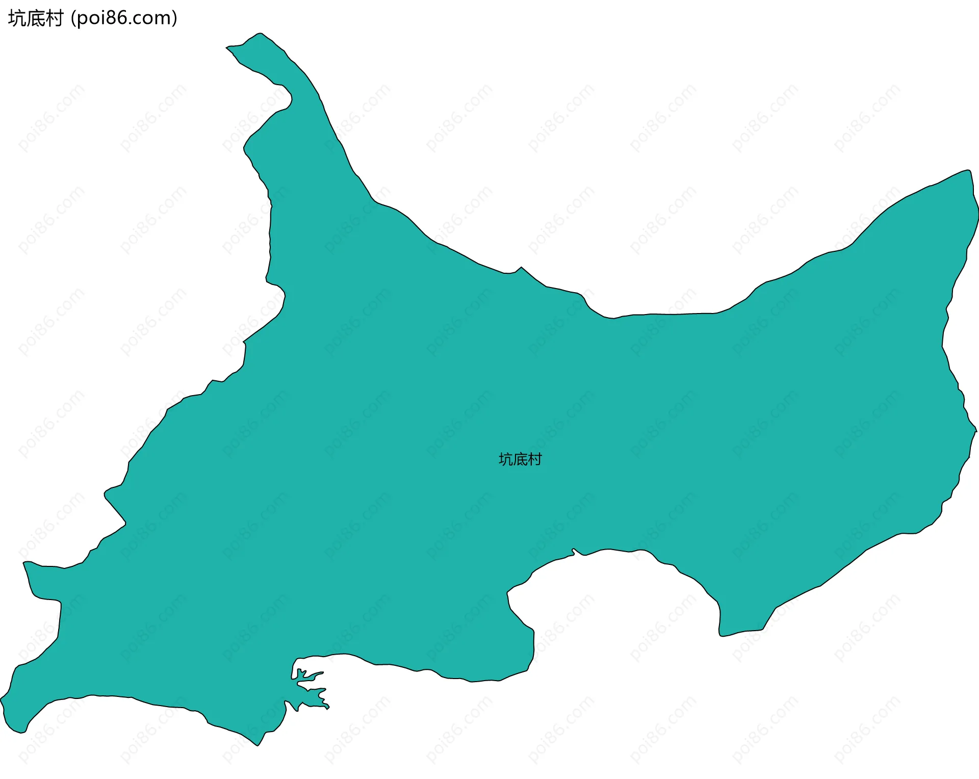 坑底村边界地图