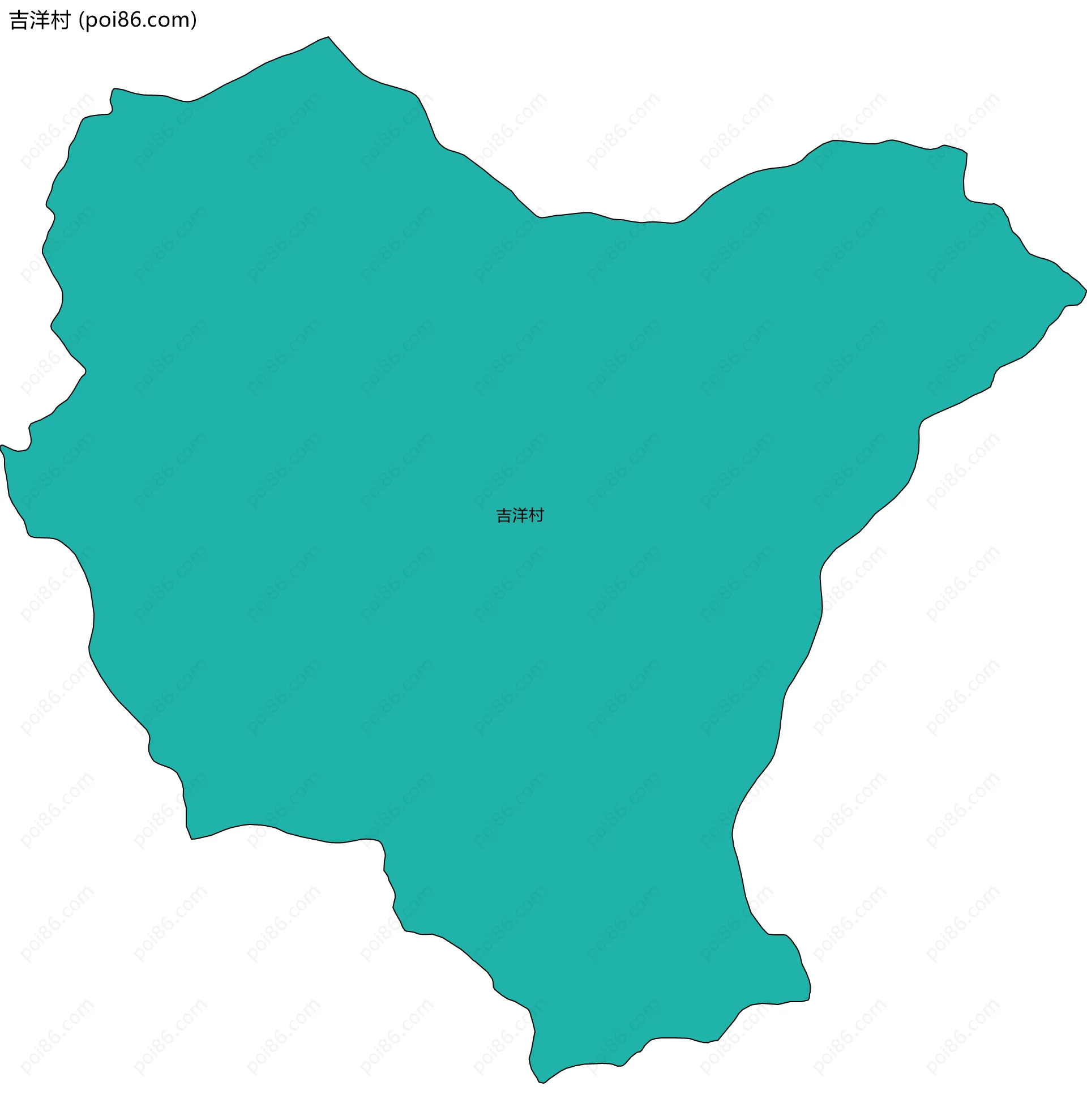 吉洋村边界地图