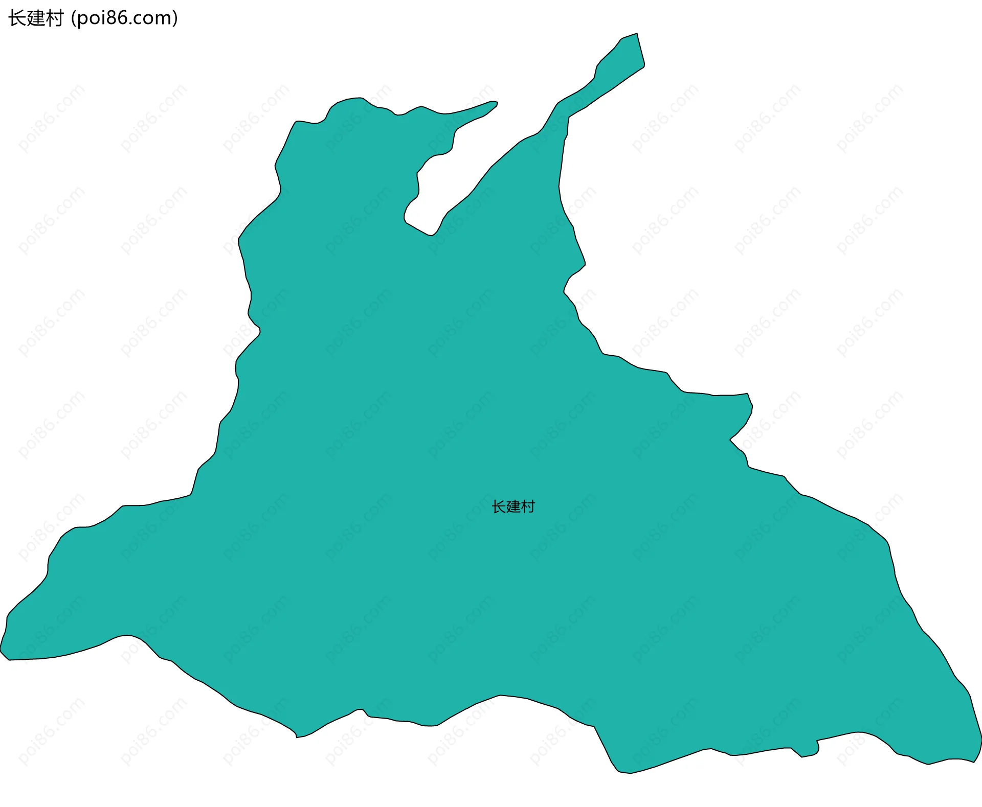 长建村边界地图