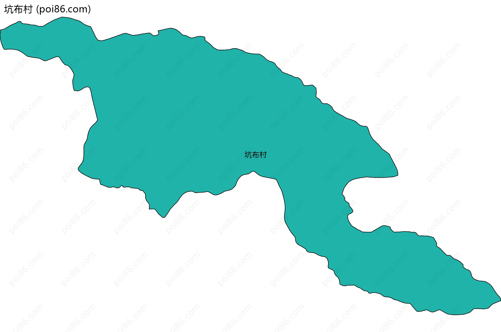 坑布村边界地图