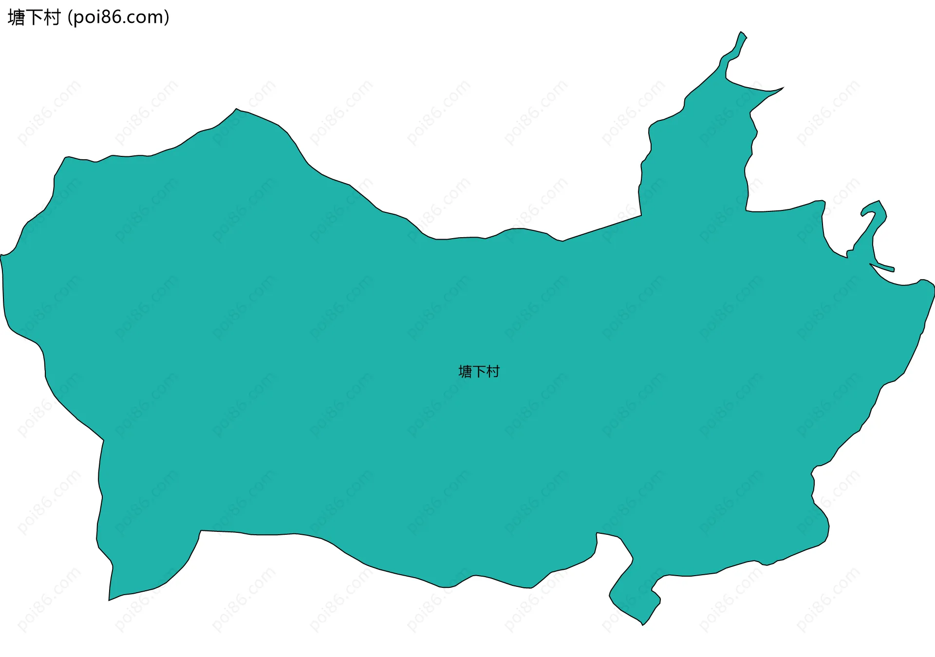塘下村边界地图