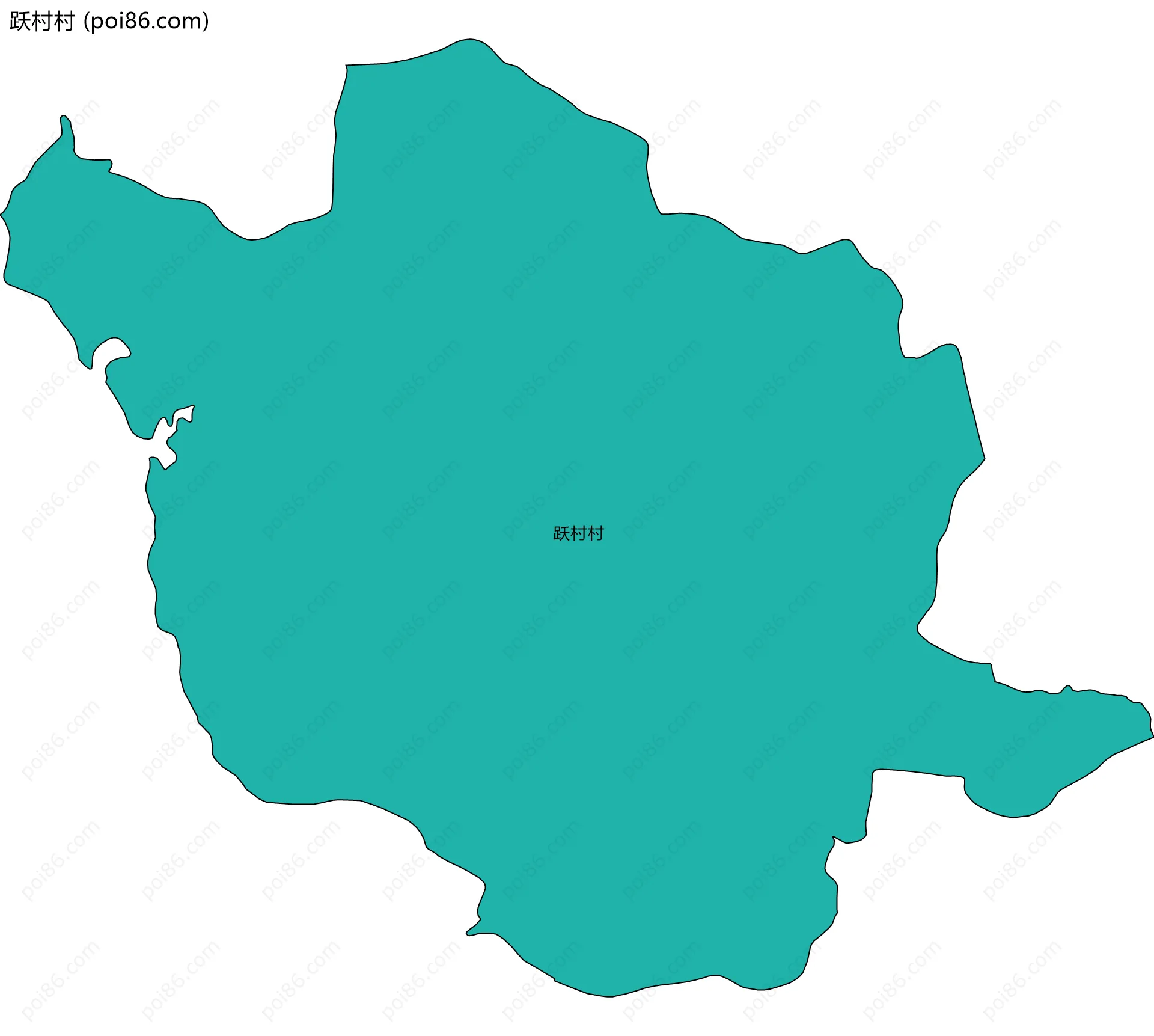 跃村村边界地图