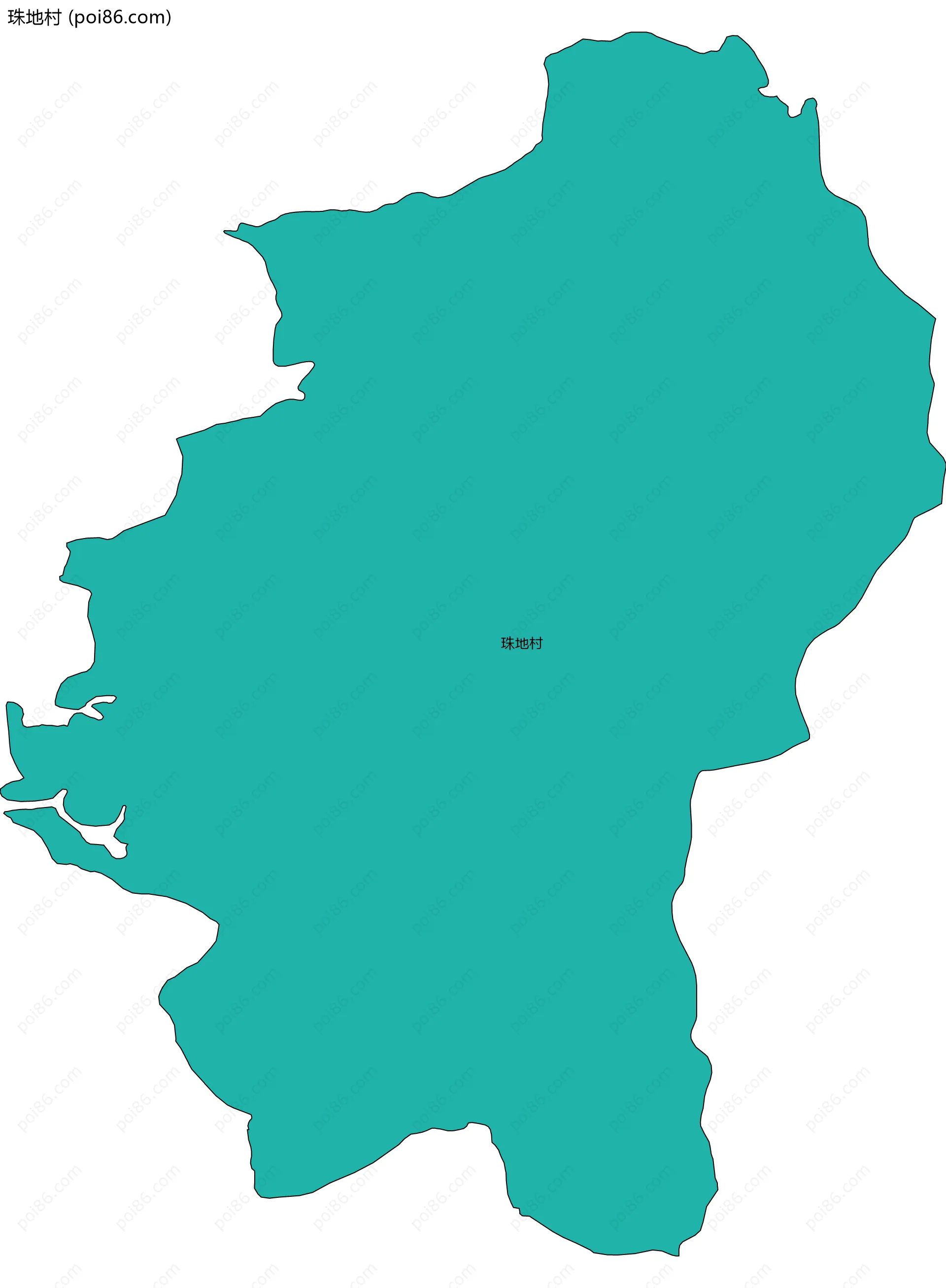 珠地村边界地图