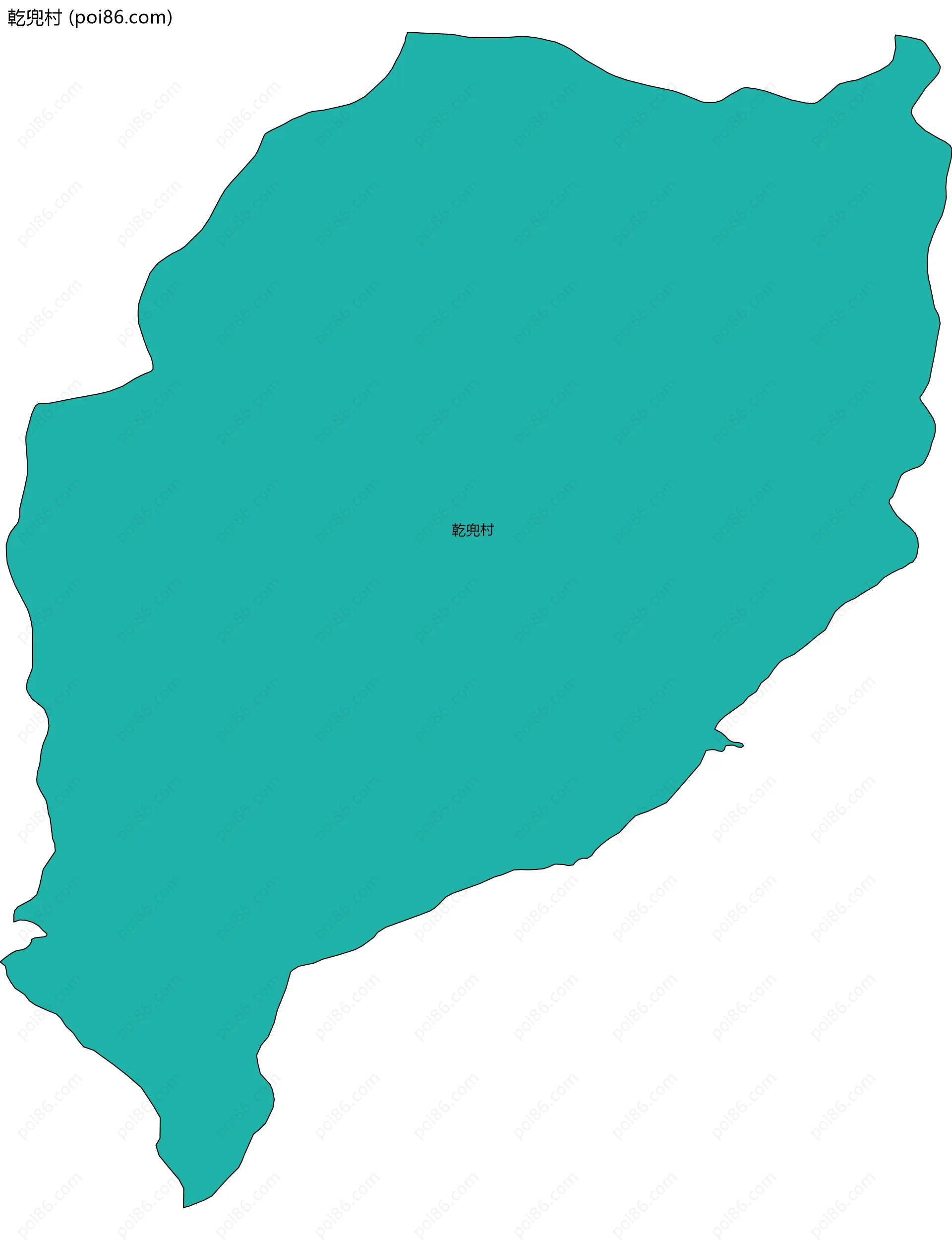 乾兜村边界地图