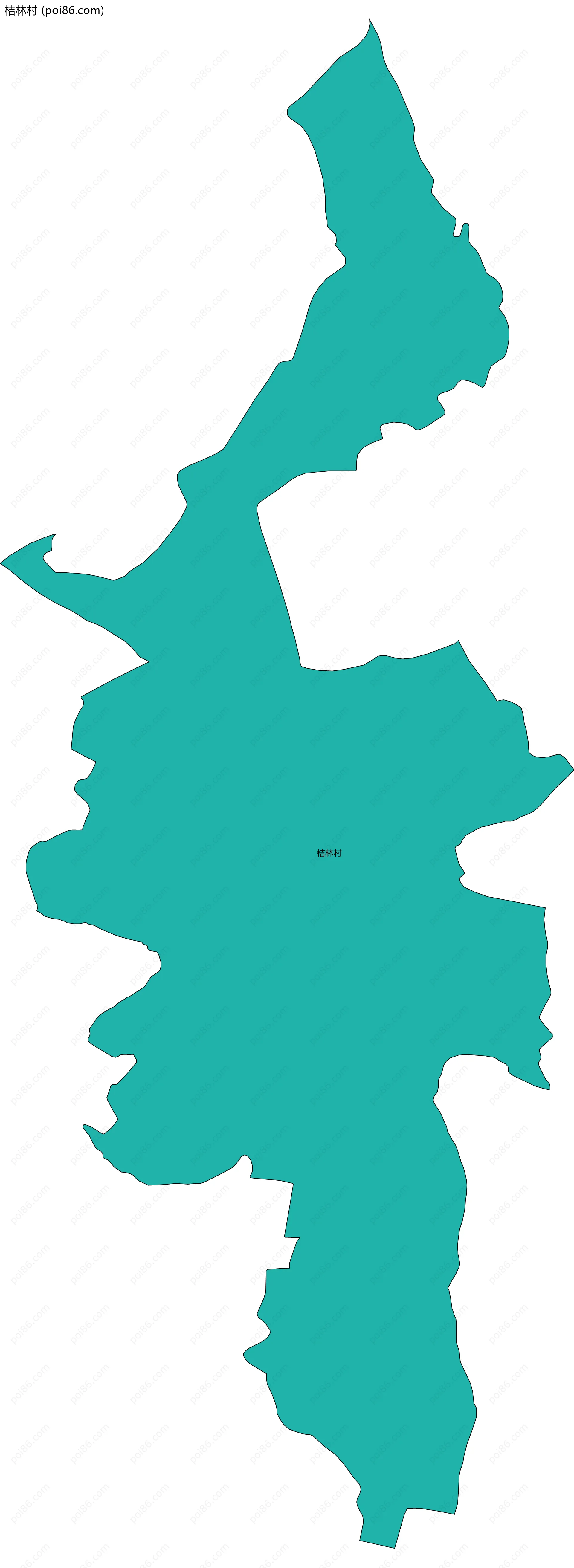 桔林村边界地图