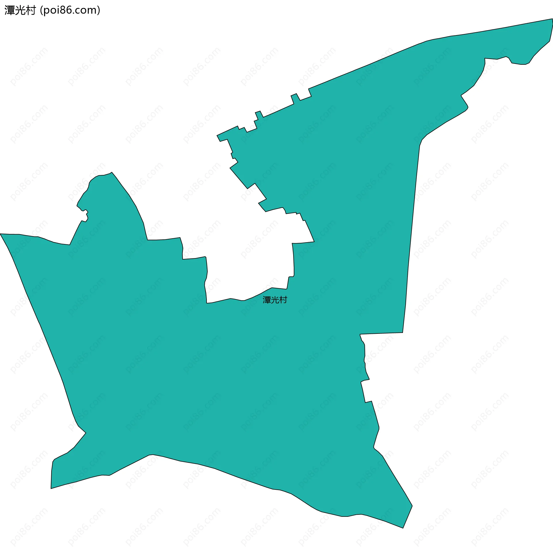 潭光村边界地图
