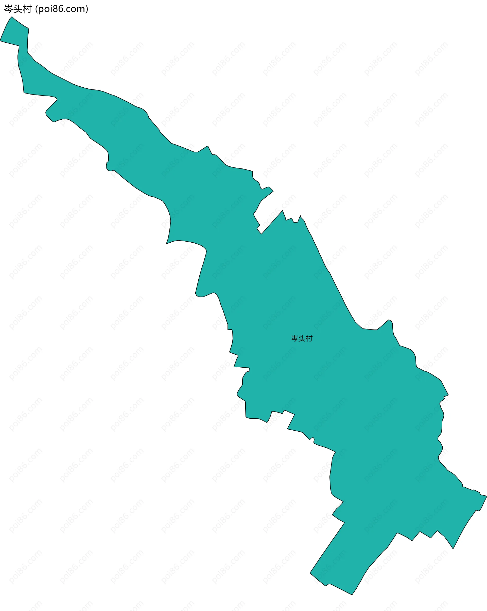 岑头村边界地图