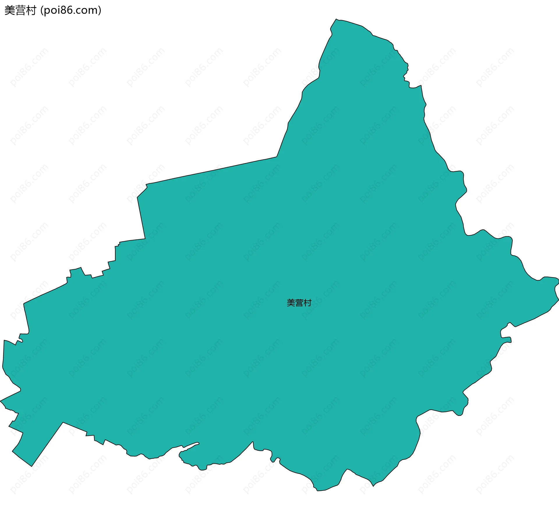 美营村边界地图