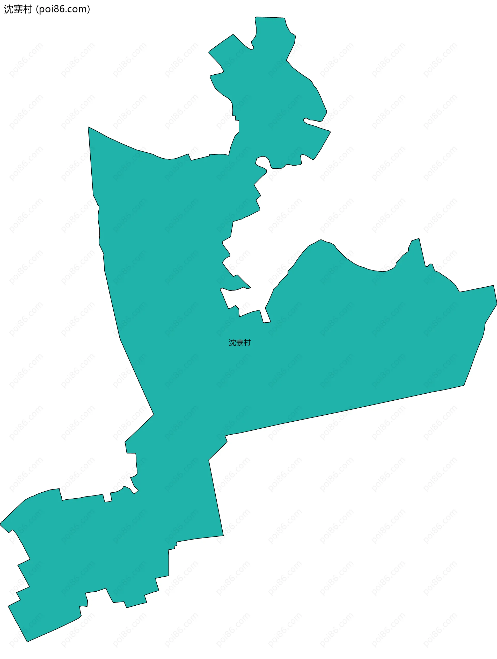 沈寨村边界地图